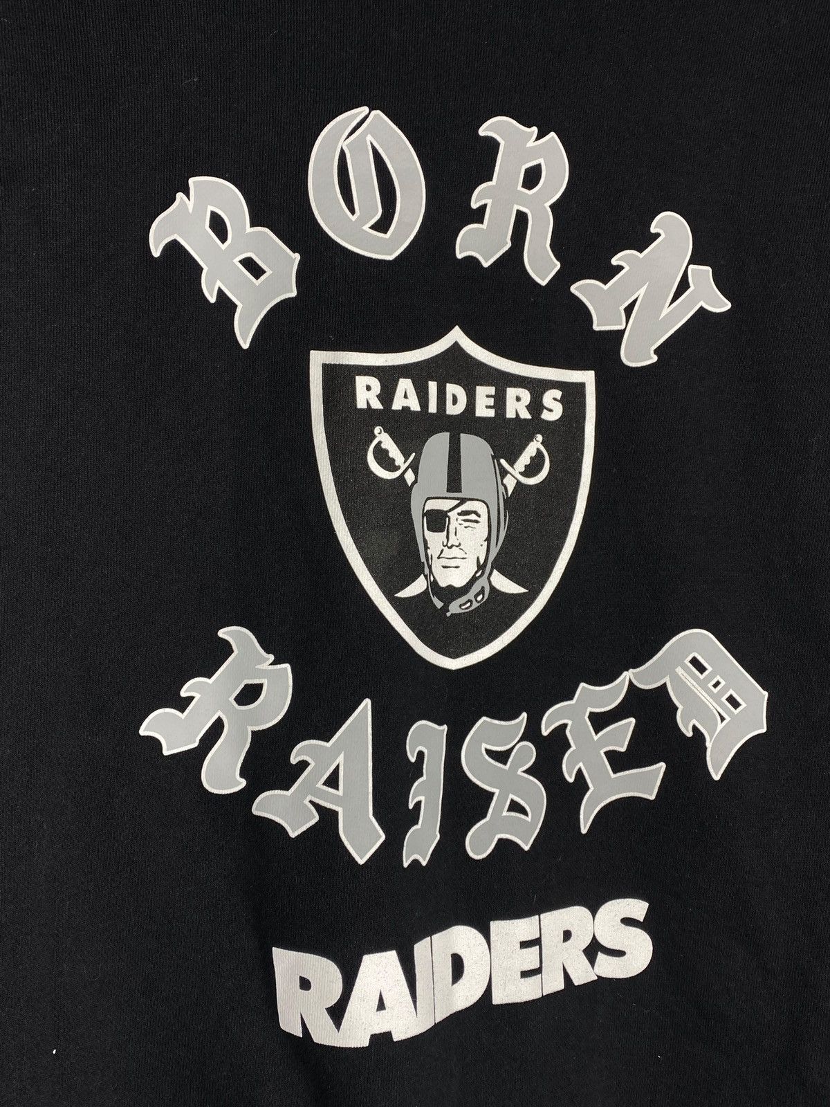 Born X Raised × NFL Born x Raised Raiders Black Cotton Hoodie Men’s USA NFL Size US XL / EU 56 / 4 - 18 Thumbnail