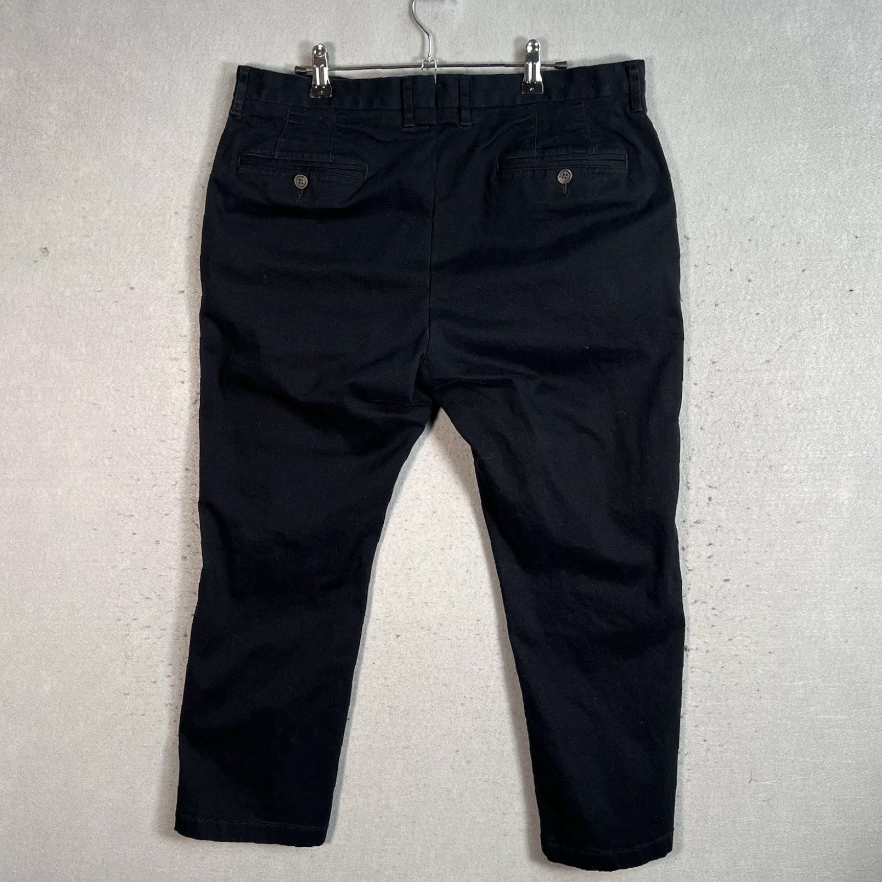 Proper Cloth Proper Cloth Mens Pants 34 X 23 Navy Chino Flat Front Knit Stretch Casual Trousers City Logo Preppy 90s? Wait. Size US 34 / EU 50 - 7 Thumbnail