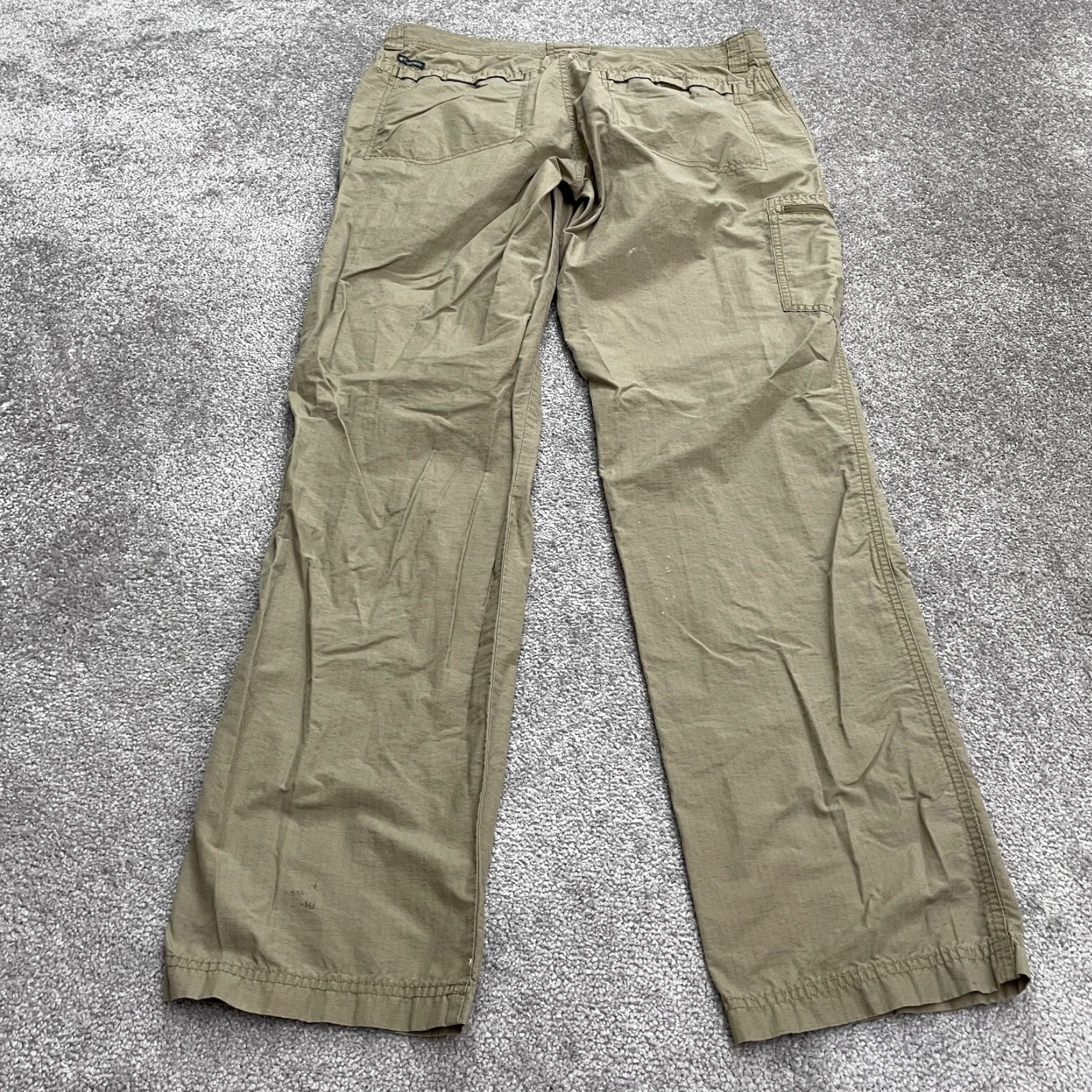 Vintage Columbia Pants Mens 36W 34L Cargo Straight Leg Brown Outdoor Lined Pocket Cargo Pant Size US 36 / EU 52 - 2 Thumbnail
