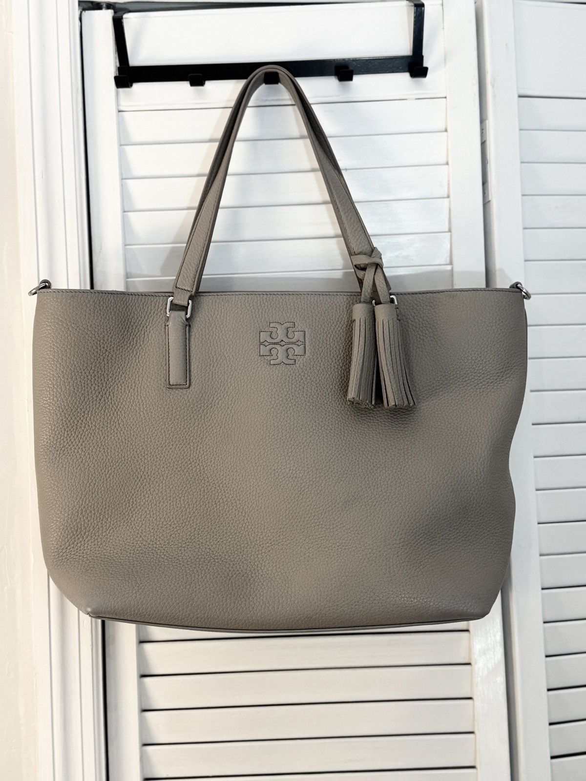 Tory Burch Tory Burch Thea convertible tote bag in pebbled leather Size ONE SIZE - 1 Thumbnail