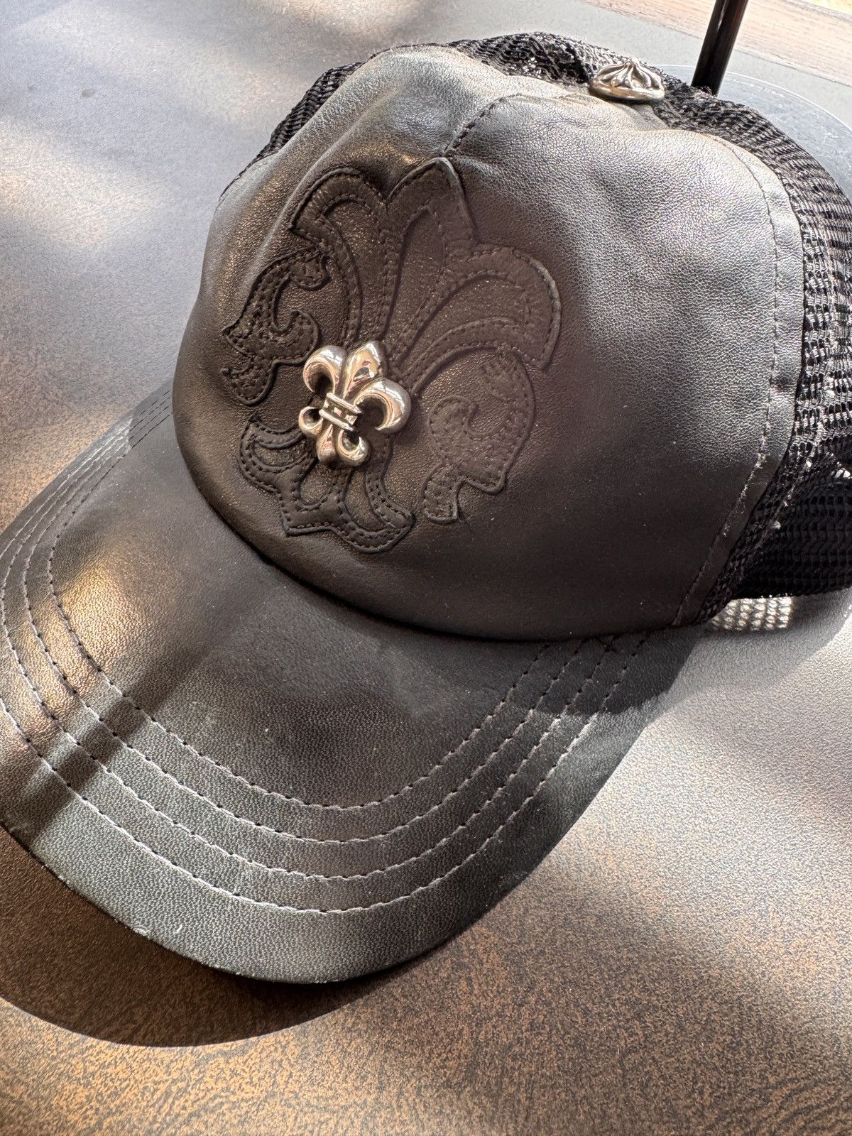 Chrome Hearts Chrome Hearts leather & mesh baseball hat Size ONE SIZE - 22 Thumbnail