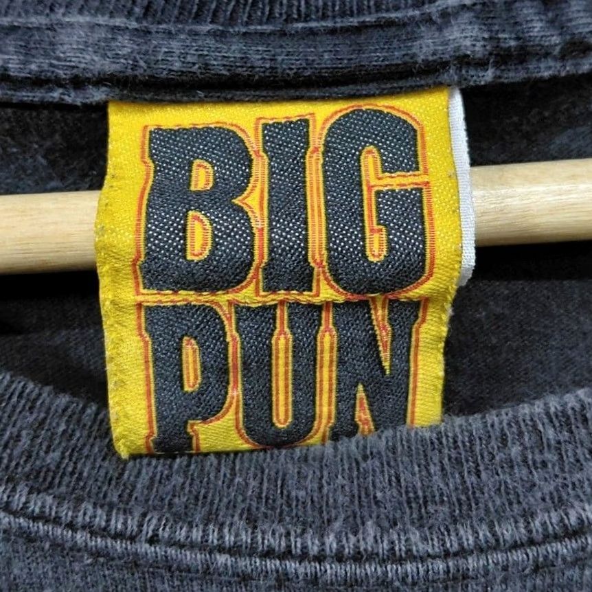 Vintage VINTAGE BIG PUN Graphic Print T-Shirt Men 3X Black Short Sleeve USA Logo 2000s Mens Size US XXL / EU 58 / 5 - 4 Thumbnail