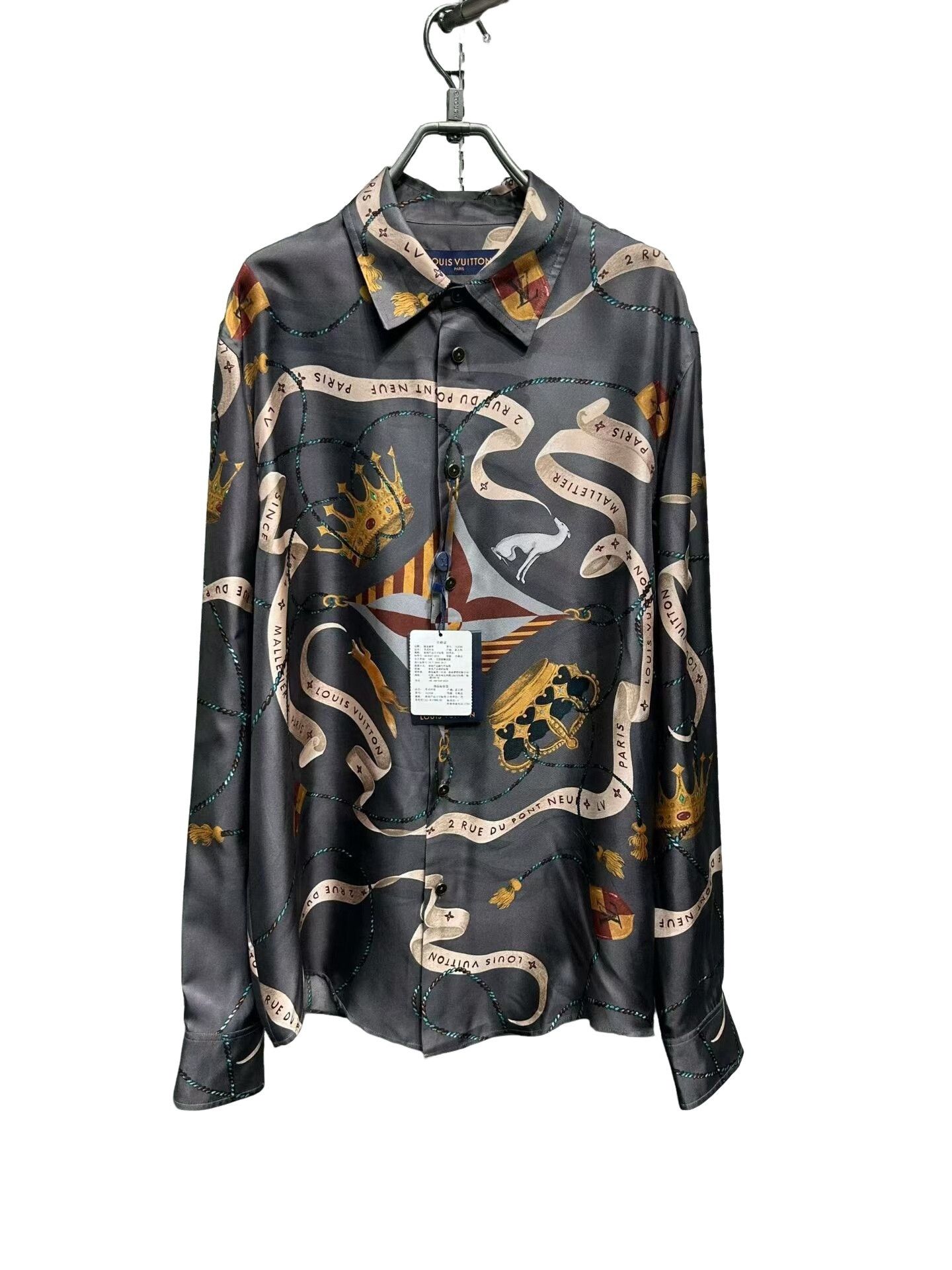 Louis Vuitton Louis Vuitton Monogram Ribbon Silk Shirt M Size US M / EU 48-50 / 2 - 1 Thumbnail