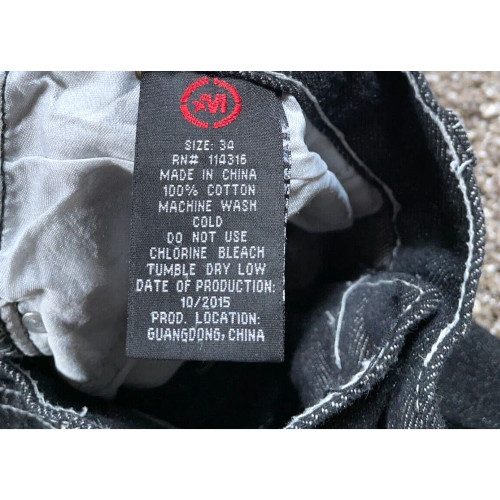 Vintage VINTAGE Mecca Jeans Tapered Hipster Black Denim 32 x 28 Men’s Low Rise Embroidered 5-Pocket Mens Jeans Size US 32 / EU 48 - 3 Thumbnail