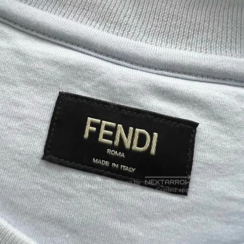 Fendi Fendi Summer Blue Cotton Short Sleeve Tee . Size US S / EU 44-46 / 1 - 3 Thumbnail