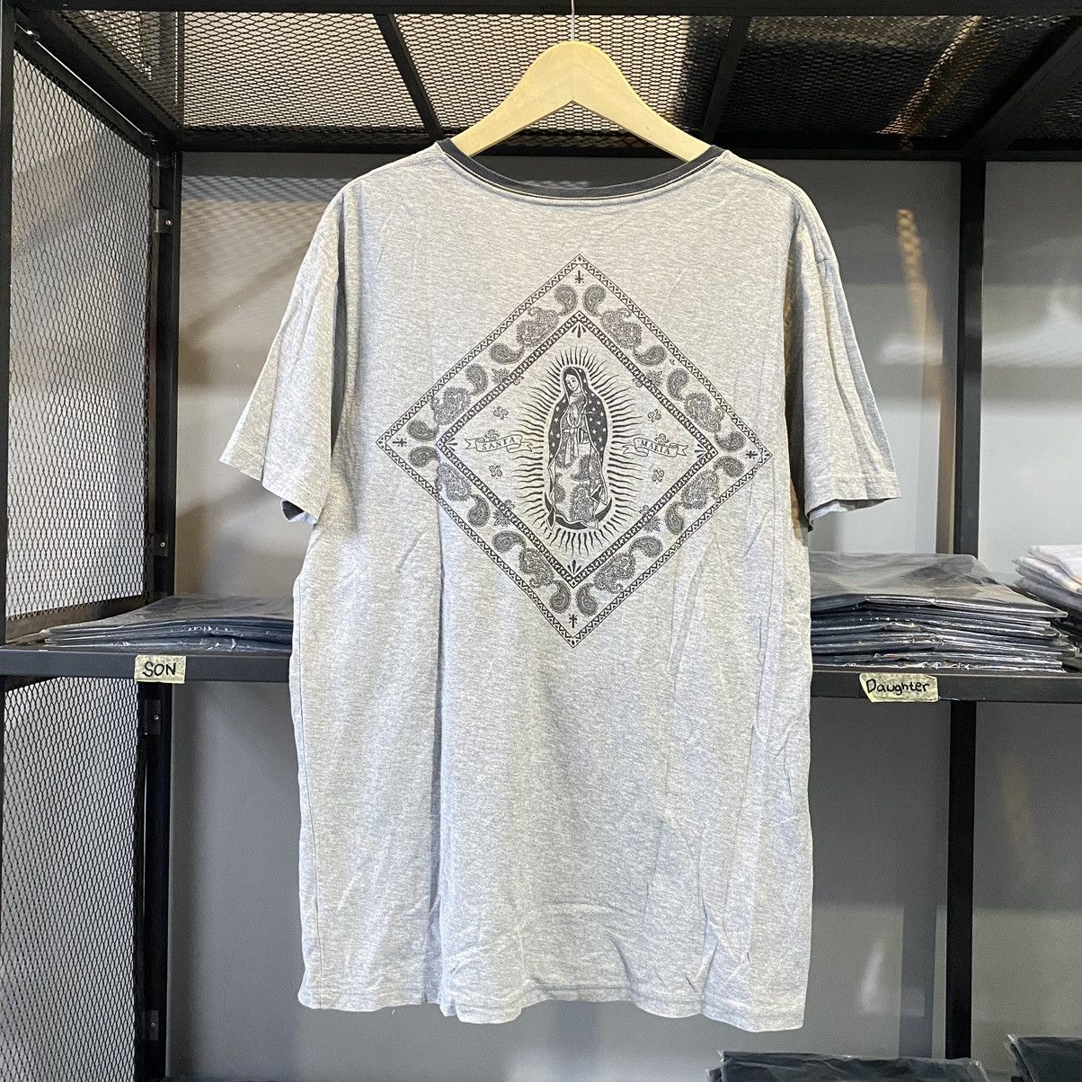 If Six Was Nine × Japanese Brand × Le Grande Bleu (L.G.B.) Vintage Holy Grail Classic Virgin Mary Bandana Graphic Tees Size US XL / EU 56 / 4 - 14 Thumbnail