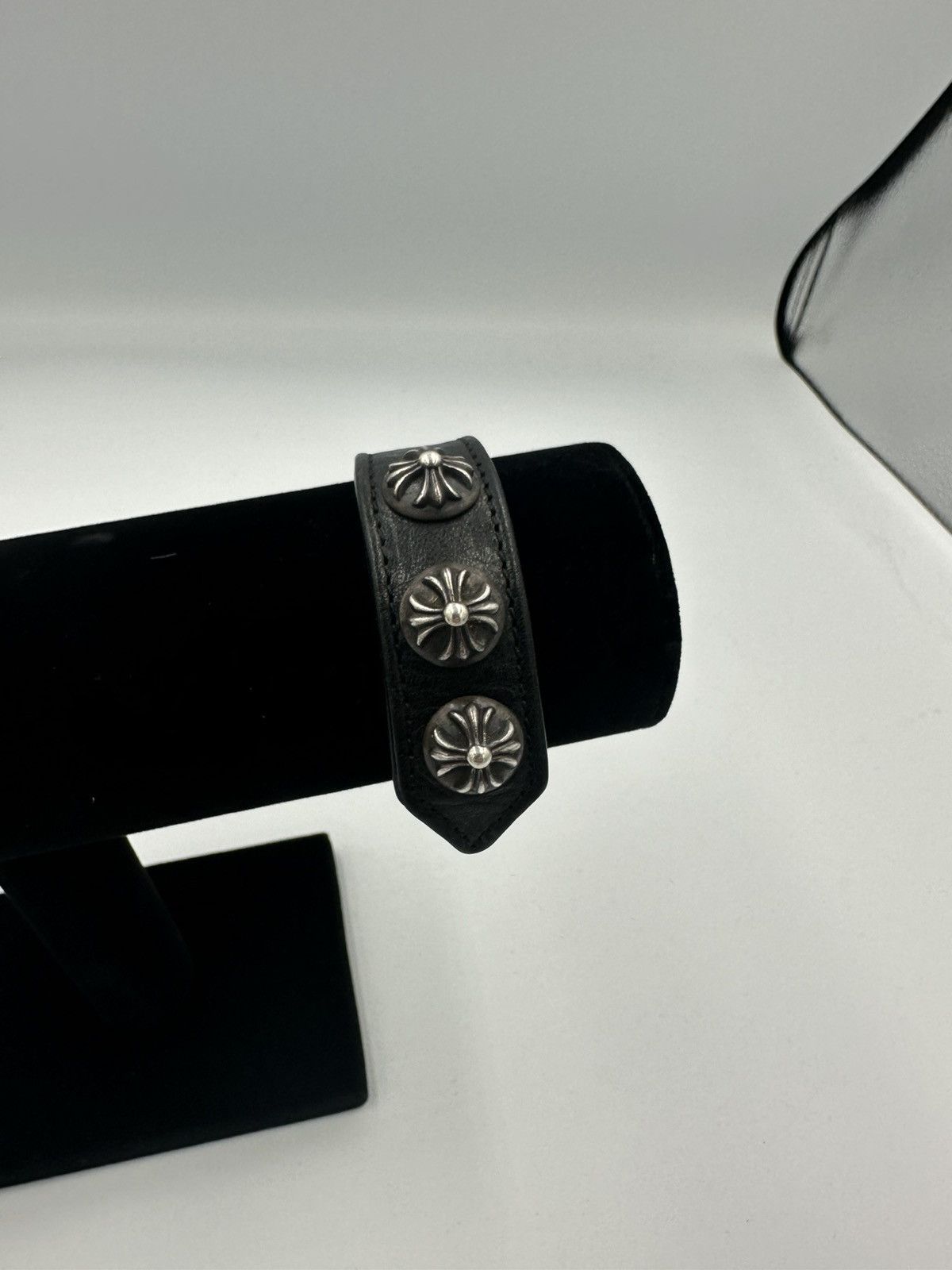 Chrome Hearts Chrome Hearts Leather Cross Ball Bracelet Size ONE SIZE - 1 Thumbnail