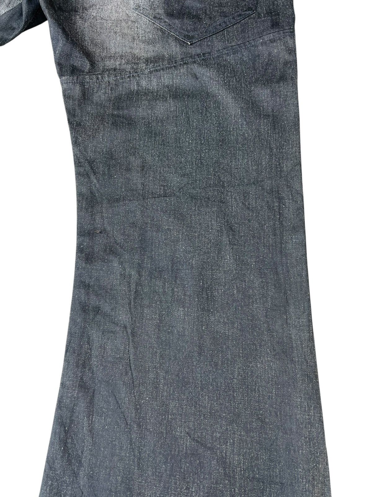 Edwin Vintage Y2K Edwin 503SS4 Waxed Denim Flare Westerner Jeans Size US 33 - 18 Thumbnail