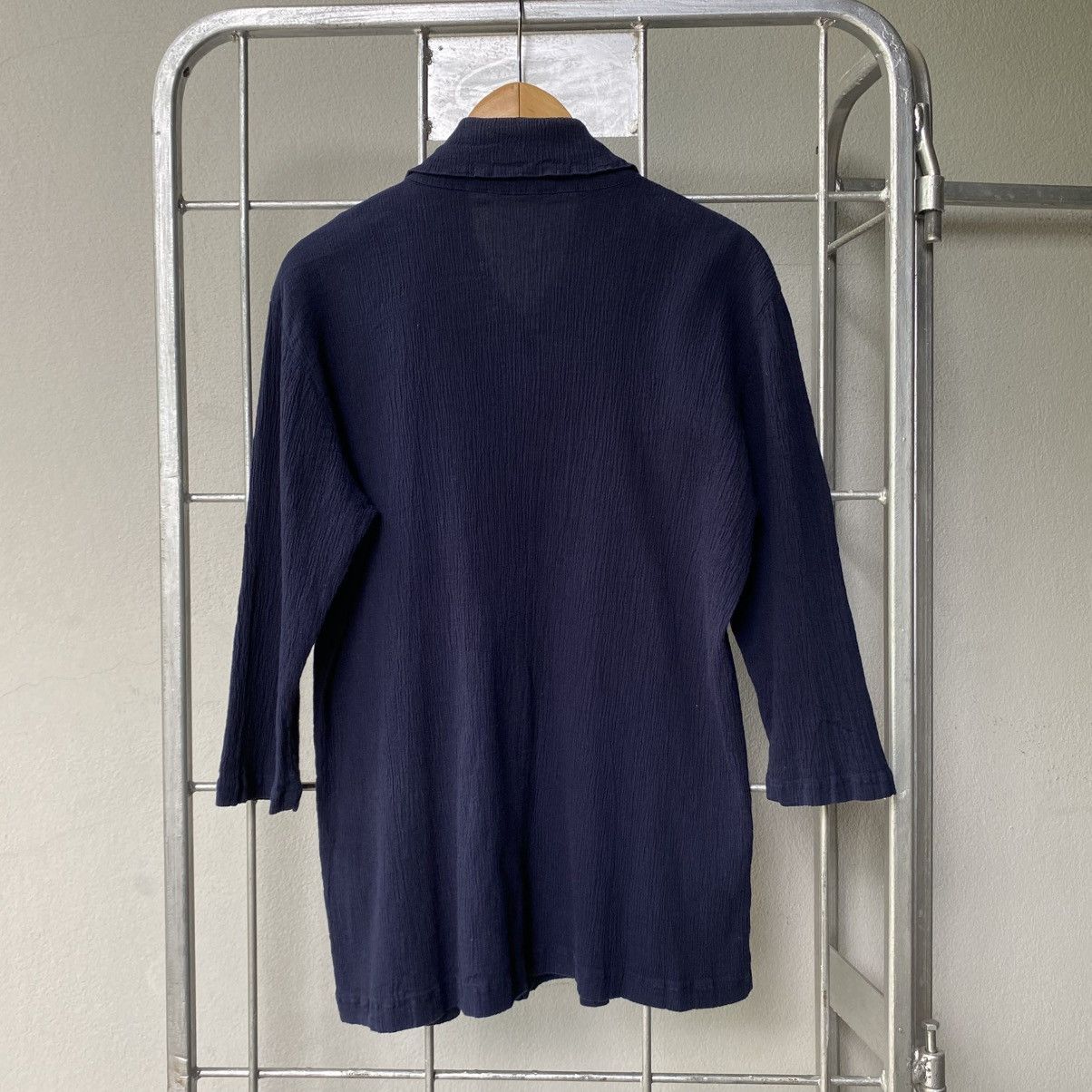 Tsumori Chisato Tsumori chisato Dark Blue Stretch Button-Up Shirt Size XS / US 0-2 / IT 36-38 - 8 Thumbnail