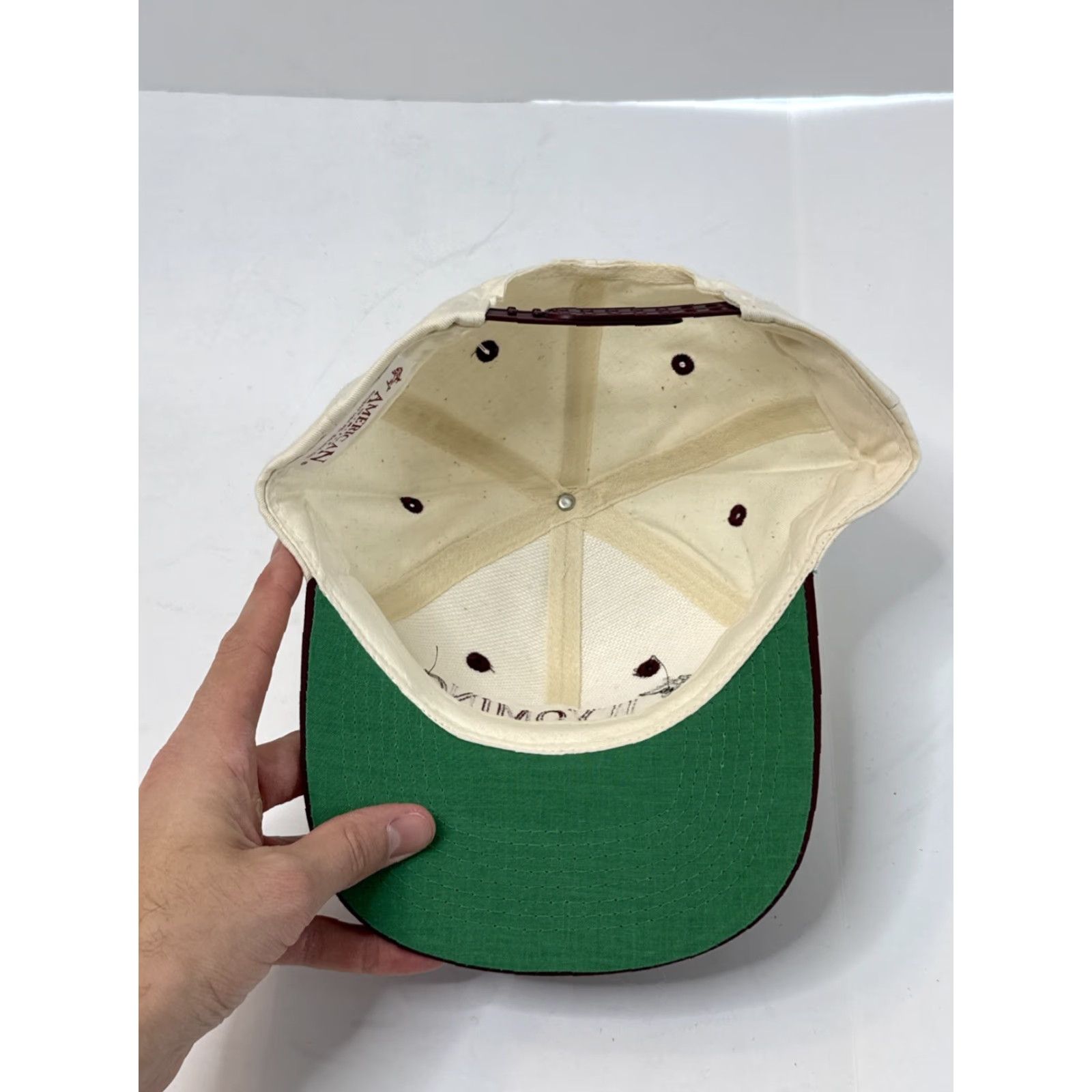 J Brand VINTAGE 90s Wyoming Cowboy Rodeo Western Snapback Hat American Grit Men One Size Cream Size ONE SIZE - 7 Thumbnail