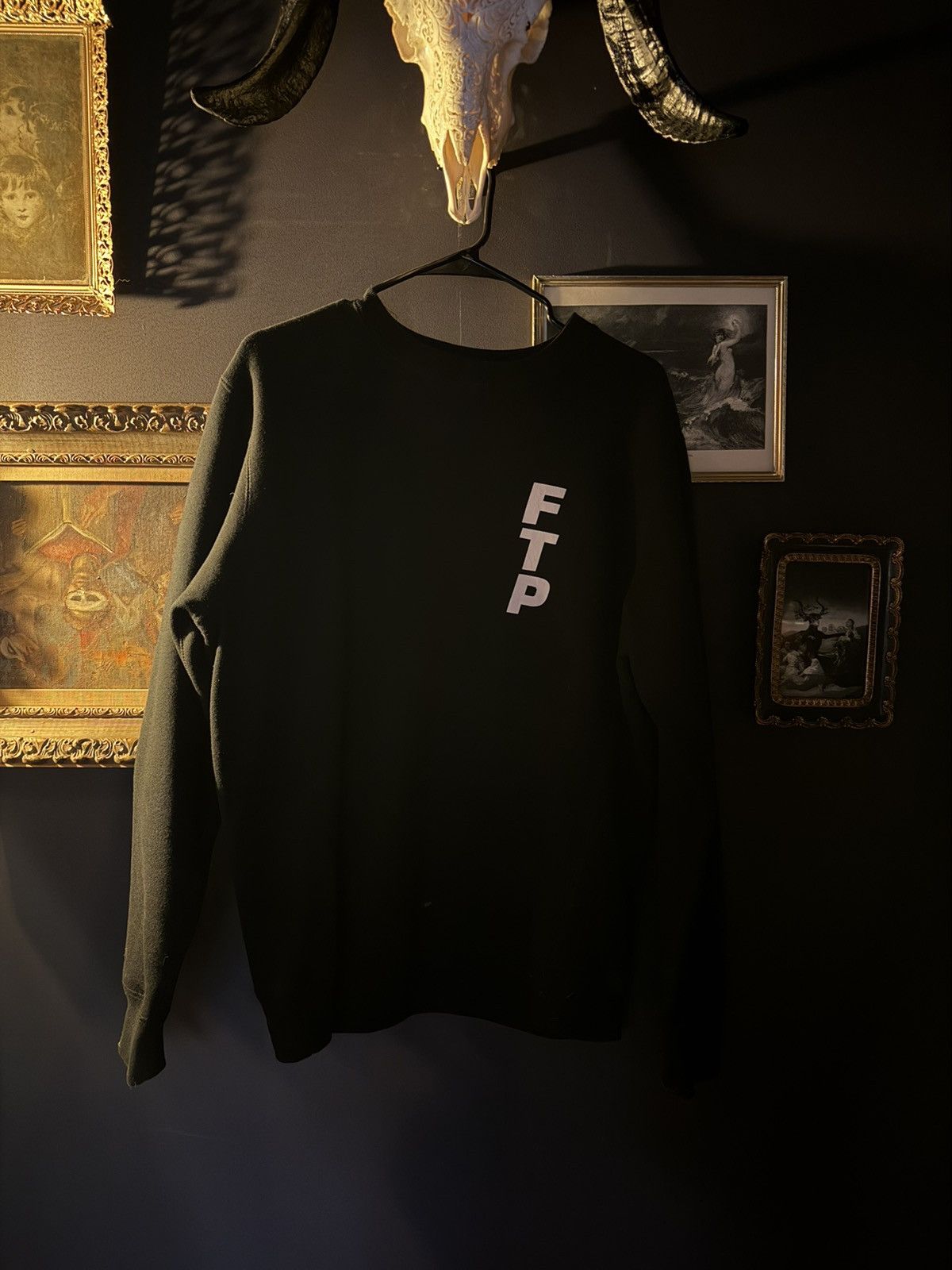 Fuck The Population FTP Vertical Logo Crewneck Size US S / EU 44-46 / 1 - 1 Thumbnail