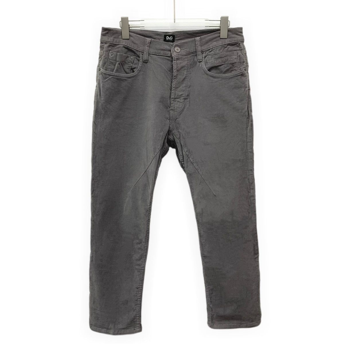 Dolce & Gabbana Dolce Gabbana Grey Brown Washed Cotton Casual Pants K26WX Size US 29 - 1 Thumbnail