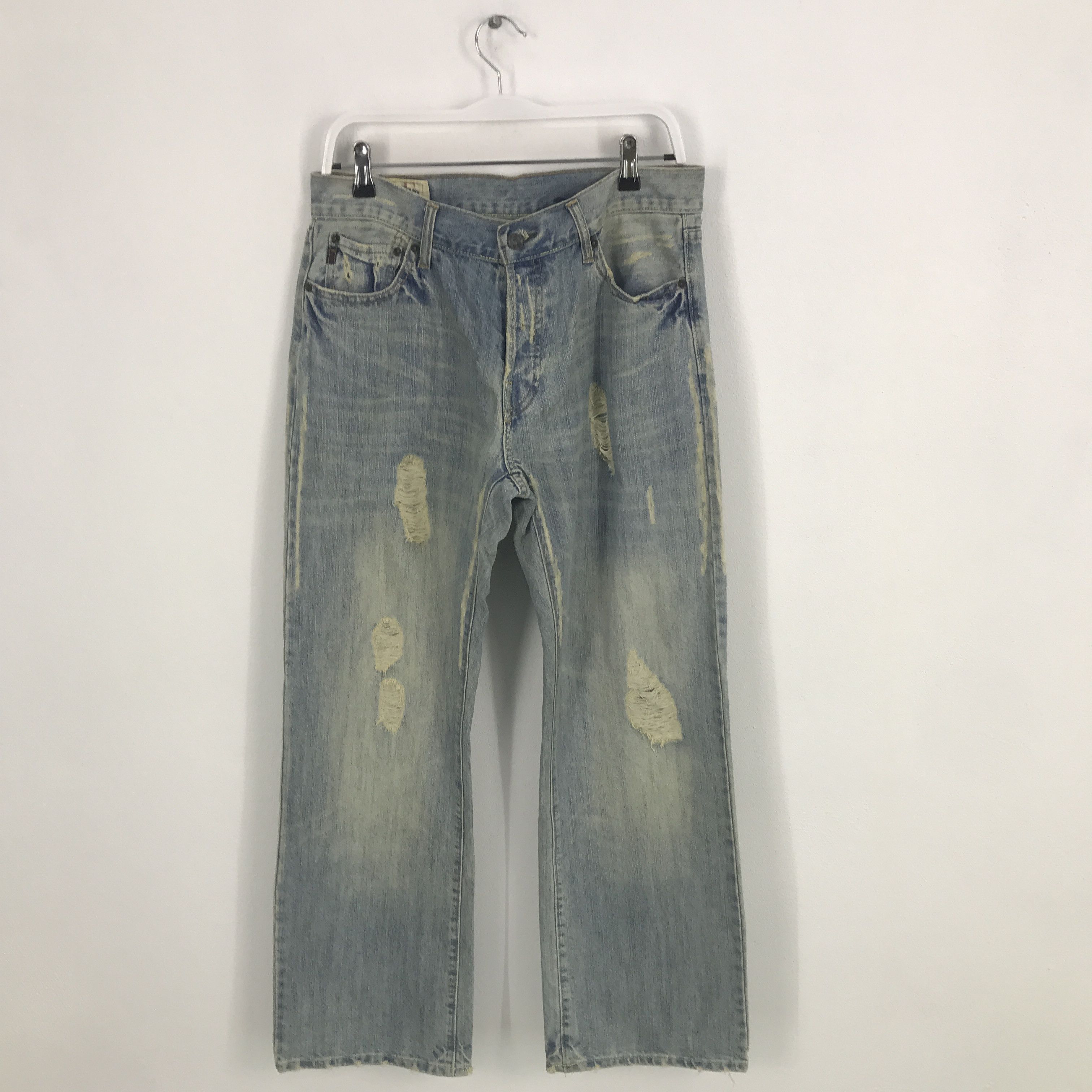 Abercrombie & Fitch baggy denim abercrombie & fitch distressed jeans Size US 32 / EU 48 - 1 Thumbnail