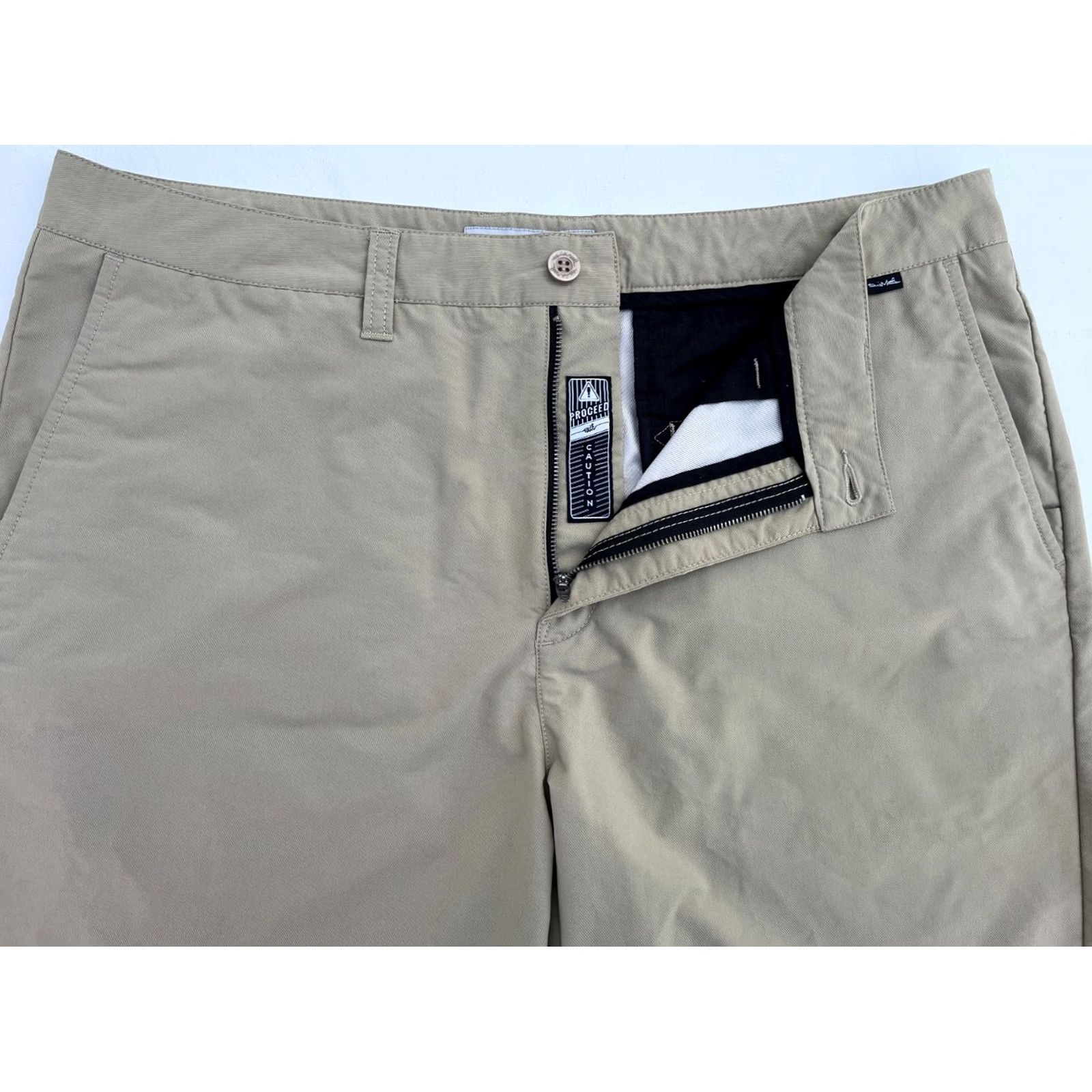 TravisMathew Travis Mathew Men's Chino Shorts 38 Khaki Flat Front 10" Inseam Regular Size Type Regular Waist 38 Way Sports Mens Size US 38 / EU 54 - 4 Thumbnail