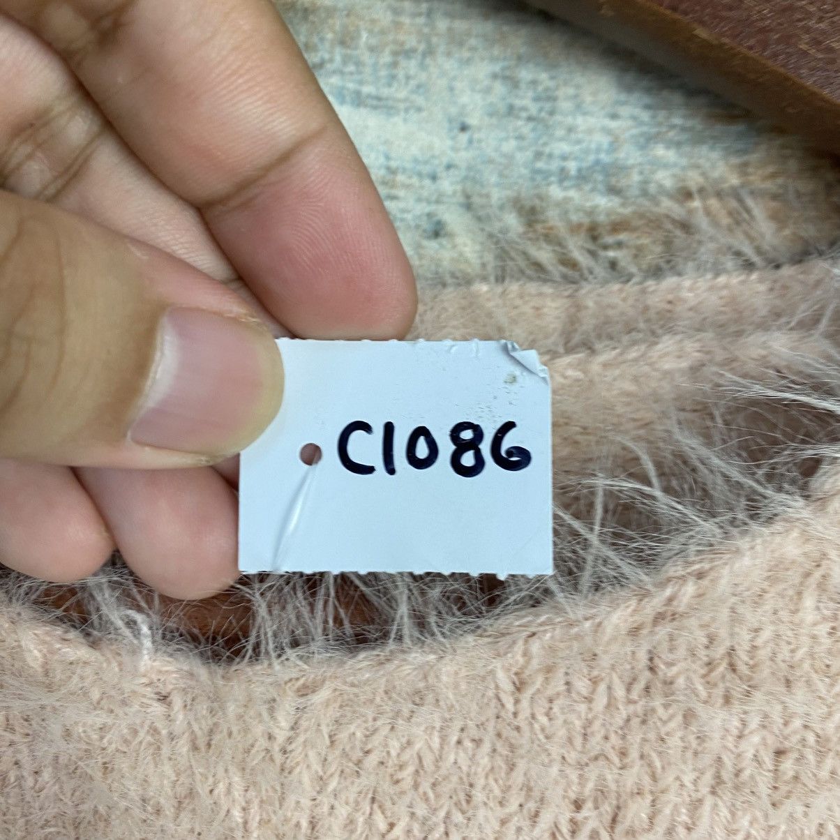Japanese Brand DL Te Chichi Pink Mohair fur shaggy Knitwear #C1086 Size XS / US 0-2 / IT 36-38 - 10 Thumbnail