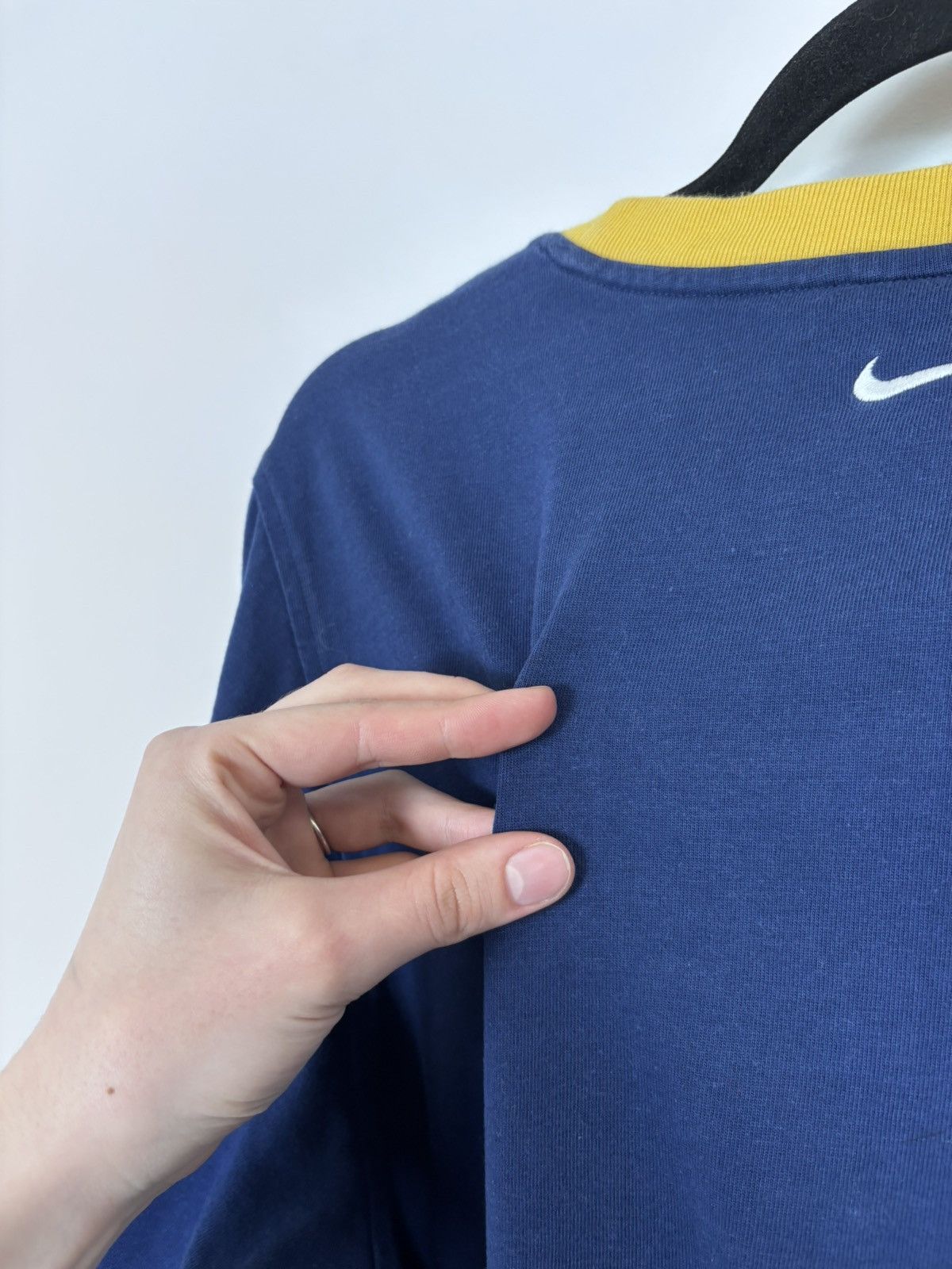 Nike Vintage 90s Nike Y2K Embroidered Swoosh Logo Long Sleeve Tee Size US S / EU 44-46 / 1 - 18 Thumbnail