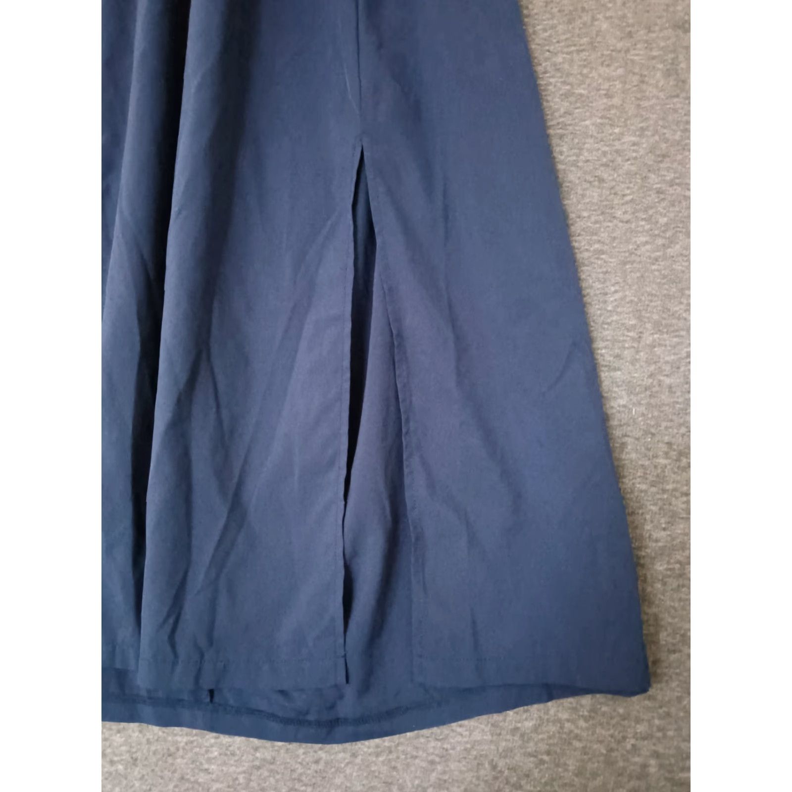 Vintage VINTAGE Women’s Sleeveless V-neck Maxi Dress Pleated Blue Size L Size L / US 10 / IT 46 - 7 Thumbnail
