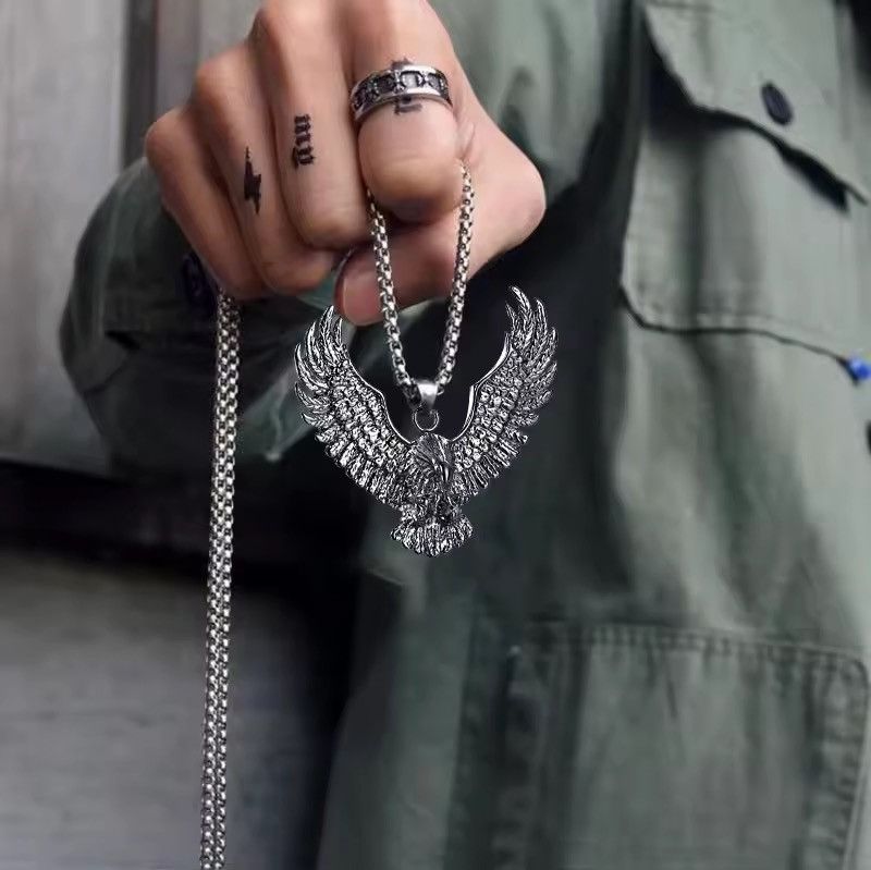 Jewelry Flying Eagle Pendant Necklace Size ONE SIZE - 2 Thumbnail