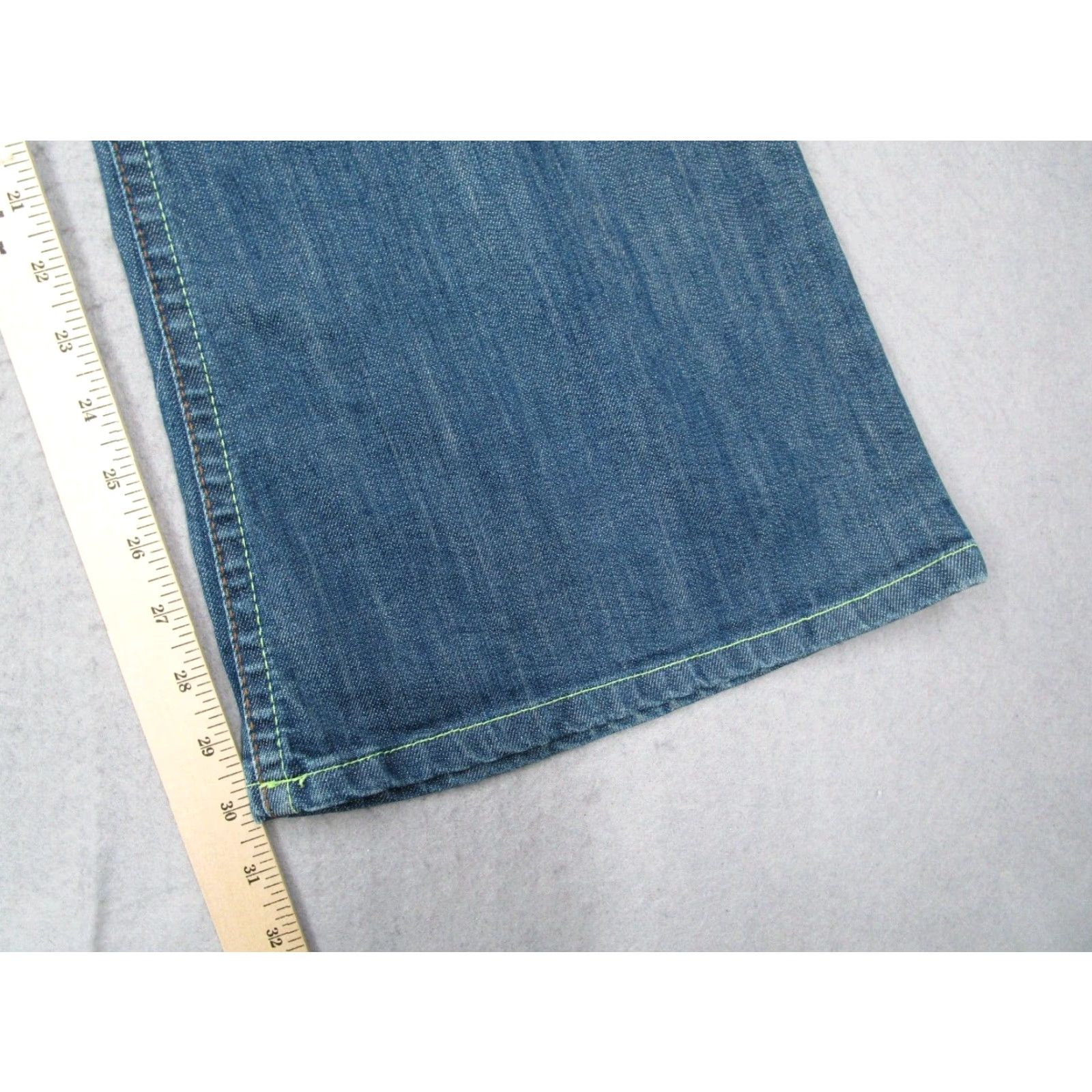 Vintage G Jon Womens 29 Blue Flare Denim Jeans Low Rise Vintage Retro Size 29" - 7 Thumbnail