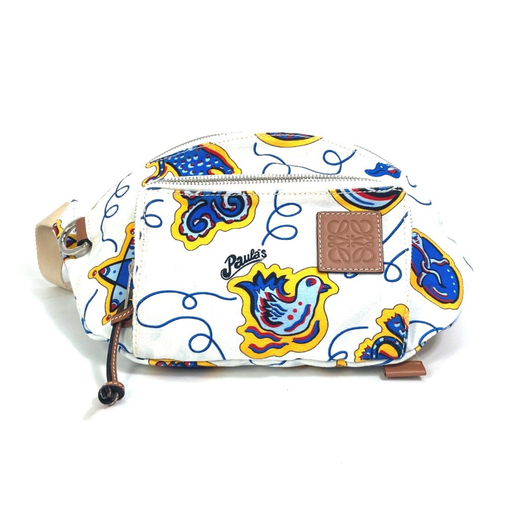 Loewe Loewe anagram Bag PAULA'S IBIZA body bag White x Blue Based Size ONE SIZE - 1 Thumbnail