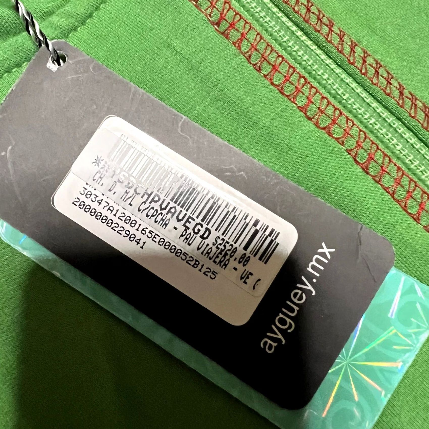Vintage Ay Guey Hoodie Viajera Green Full Zip Sudadera Womens Large Size L / US 10 / IT 46 - 3 Thumbnail