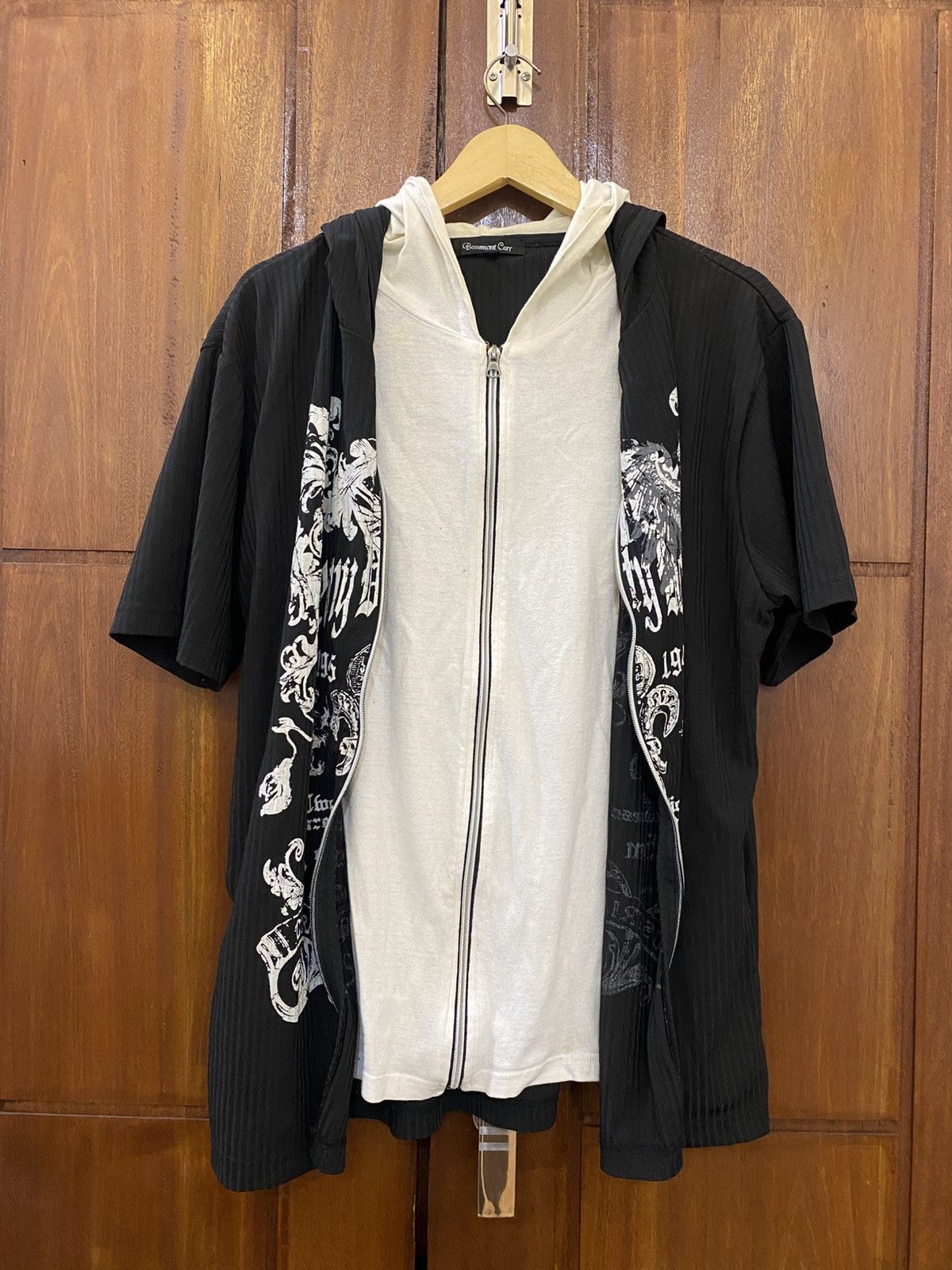 Yasuyuki Ishii Beamountcarr japanese poem shirt double hooded Size US L / EU 52-54 / 3 - 5 Thumbnail