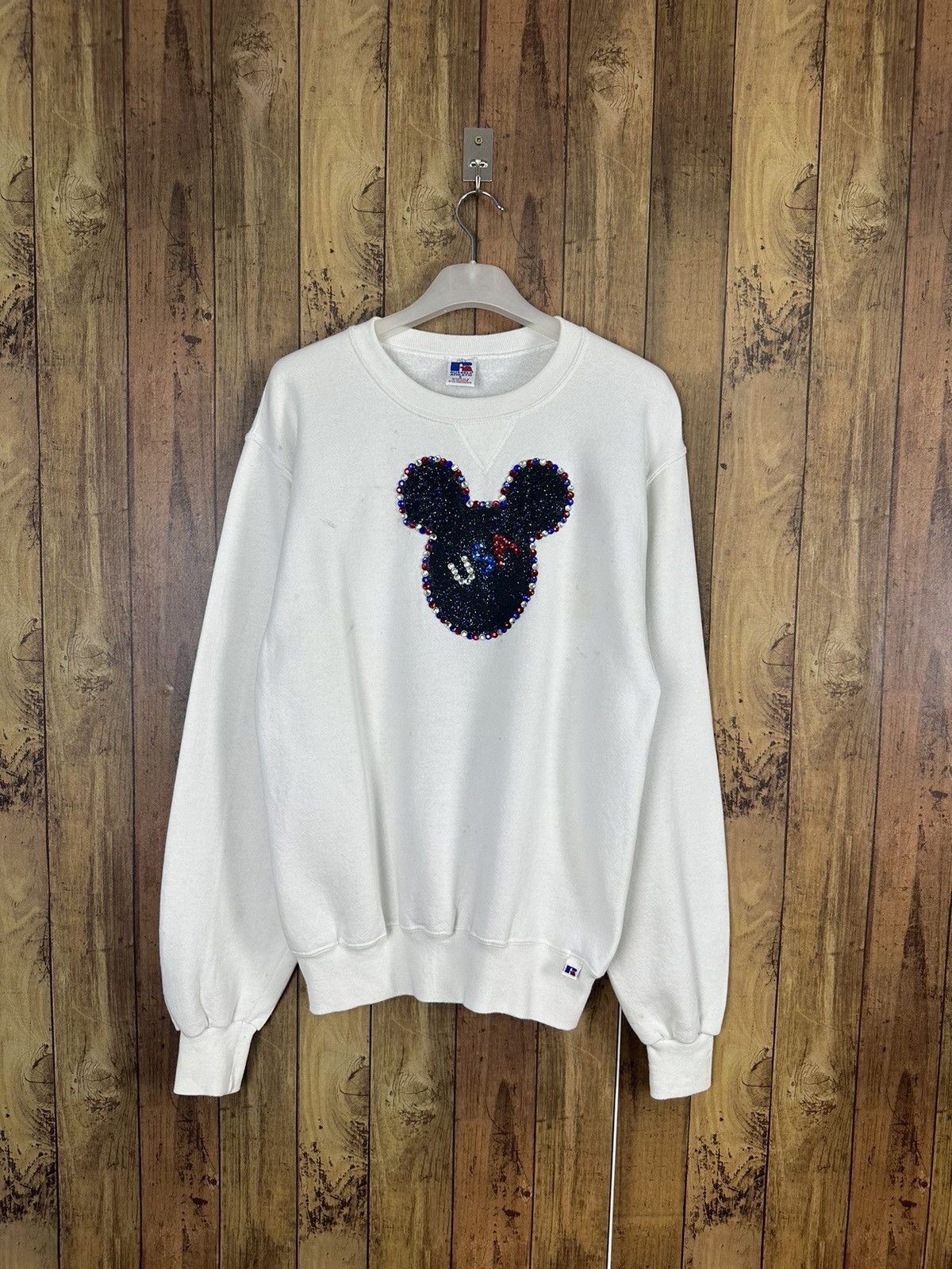 Russell Athletic Vintage Russel Mickey Usa Crewneck Sweatshirt A305 Size US S / EU 44-46 / 1 - 1 Thumbnail