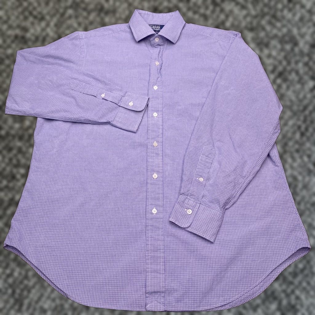 Polo Ralph Lauren Polo Ralph Lauren Estate Fit Shirt Mens 16.5 34 Blue Two Ply Cotton Button Up Regular Casual Classic Preppy Shirt Mens Blue 16.5 34 Size US XL / EU 56 / 4 - 1 Thumbnail
