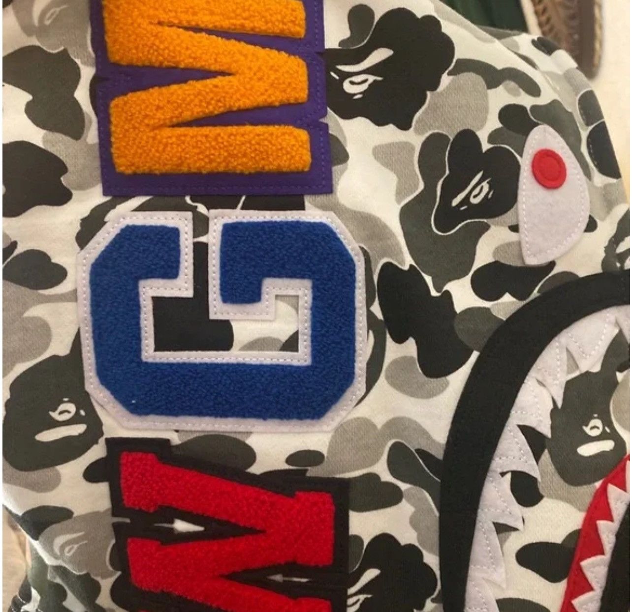 Designer Large Bathing ape shark hoodie Size US L / EU 52-54 / 3 - 2 Thumbnail