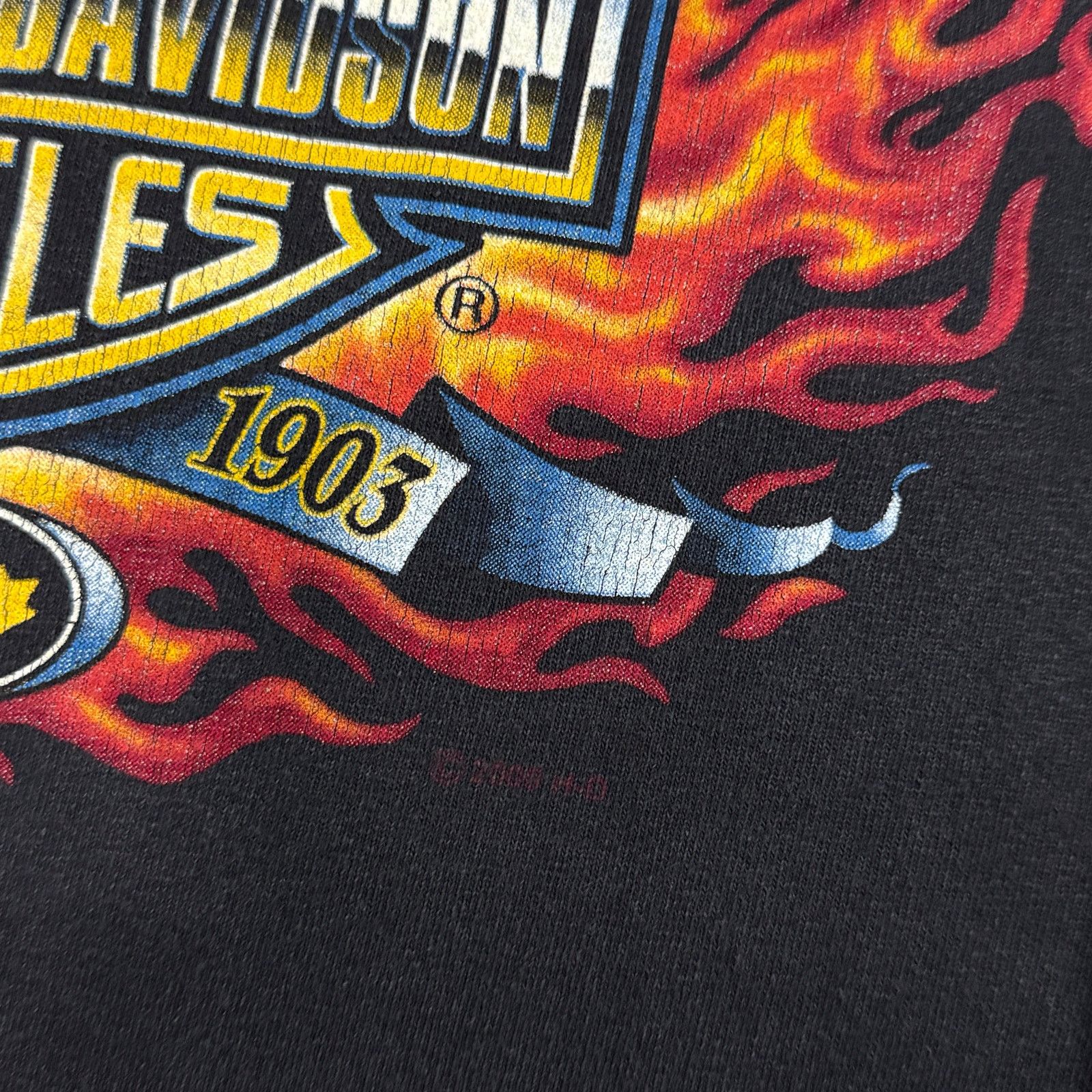 Harley Davidson Vintage Harley Davidson Flame Longsleeve Size US S / EU 44-46 / 1 - 6 Thumbnail