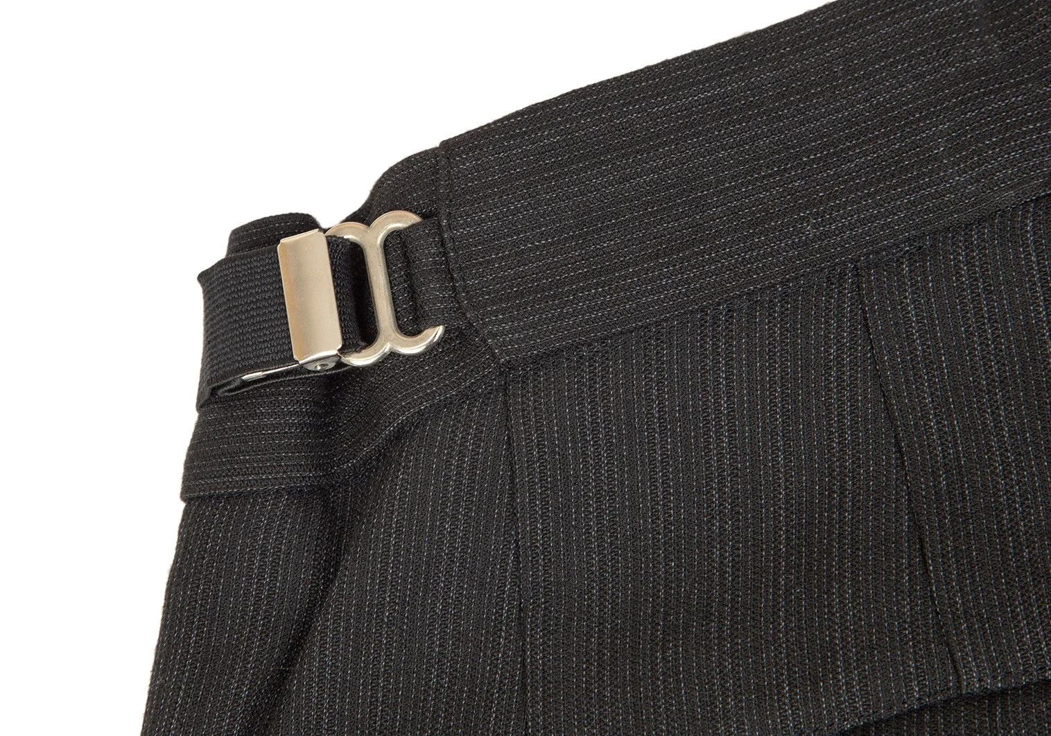 Yohji Yamamoto Yohji Yamamoto Suspenders Decorated Pinstripe Pants Size US 38 / EU 54 - 10 Thumbnail