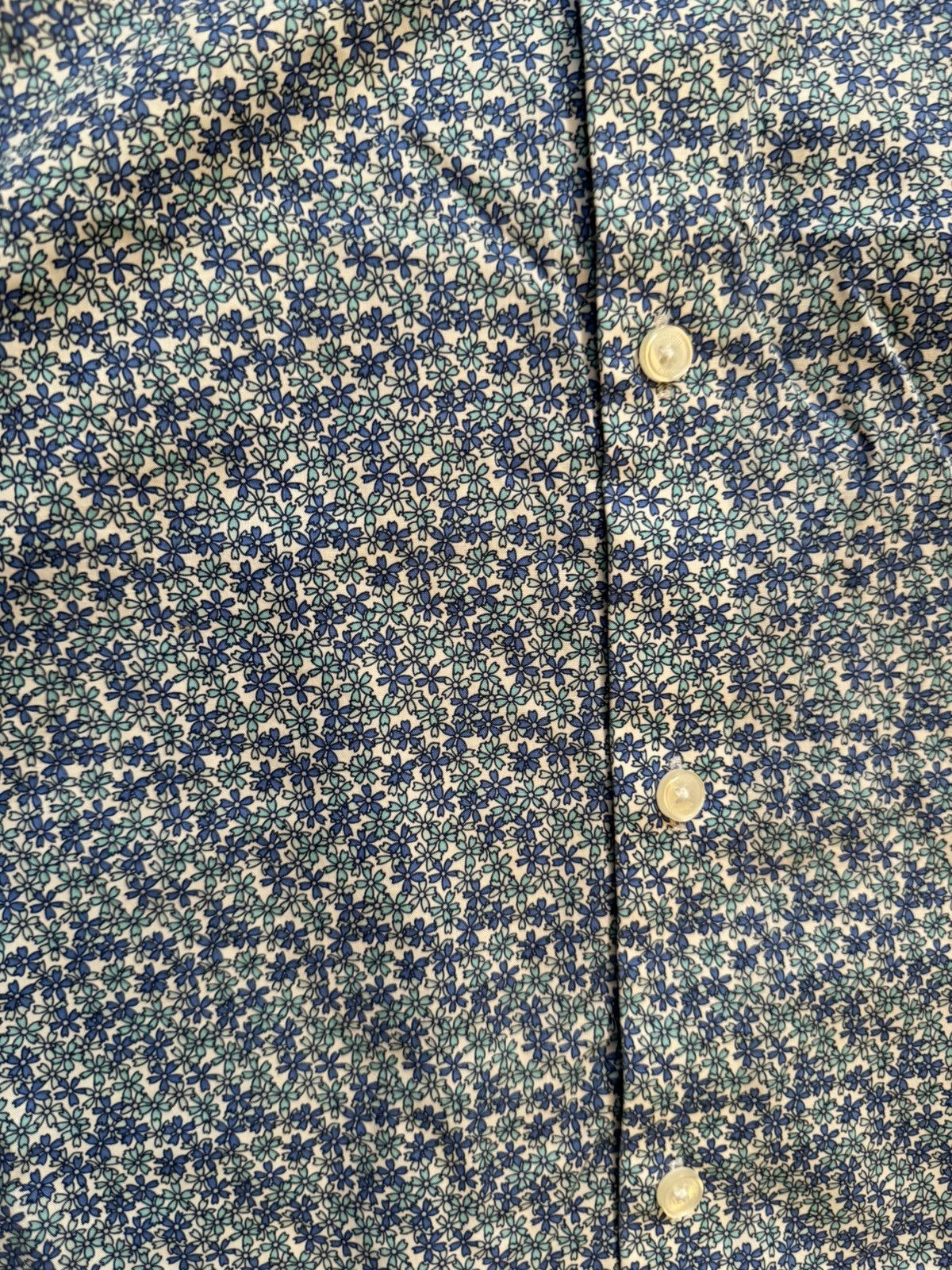 Tommy Hilfiger × Tommy Jeans × Vintage Floral All Over Print Tommy Button Up Dress Shirt Size US XL / EU 56 / 4 - 17 Thumbnail