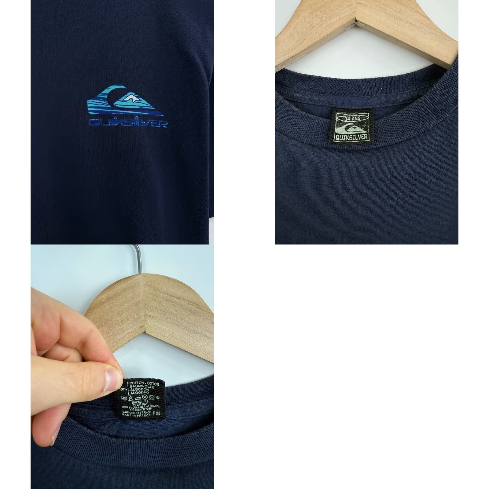 Quiksilver VINTAGE Quiksilver Australia T-Shirt Dark Blue Mens M 90s Rare Retro Hype 90s Size US M / EU 48-50 / 2 - 8 Thumbnail