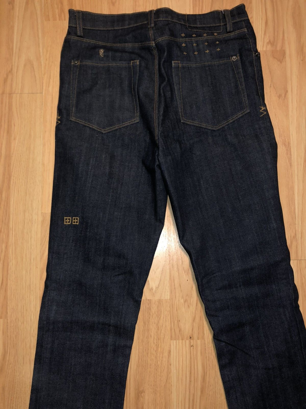 Ksubi Ksubi Chitch Rinsed Dark Blue Slim Jeans - Size 30 Size US 30 / EU 46 - 6 Thumbnail