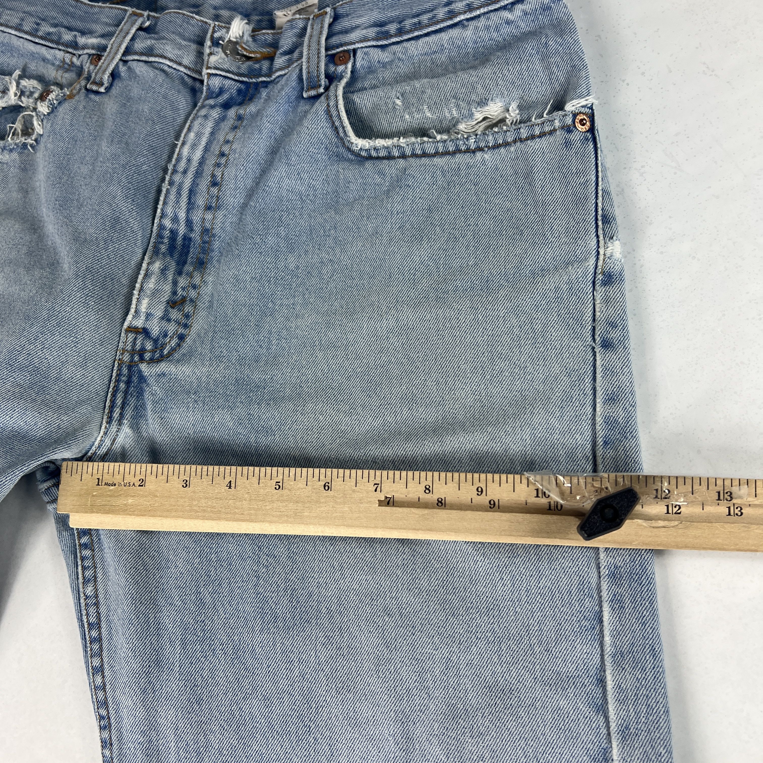 Levi's × Vintage Y2K Levi's Jeans 505 Straight Blue Faded Grunge Cotton Denim Size US 33 - 22 Thumbnail