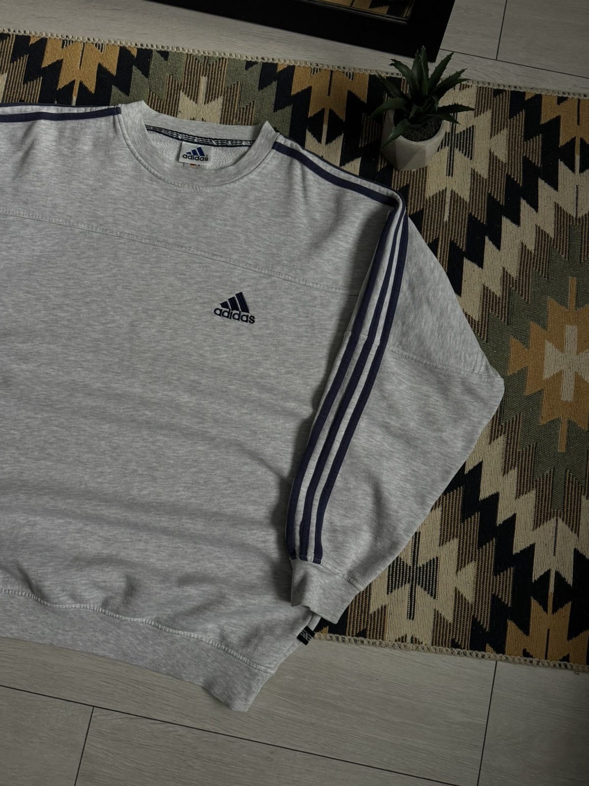 Adidas Vintage 90’s Adidas Oversized Sweatshirt Size US L / EU 52-54 / 3 - 3 Thumbnail