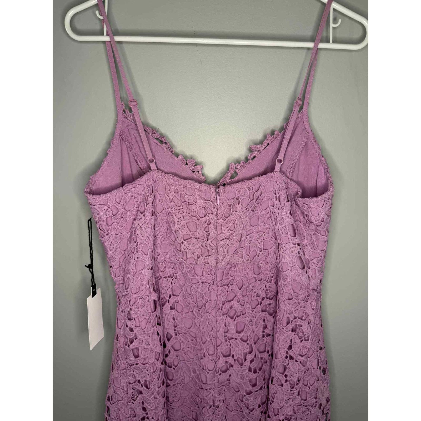 ASTR The Label NWT ASTR the Label Lace Fit & Flare Dress Light Orchid XL Size XL / US 12-14 / IT 48-50 - 7 Thumbnail