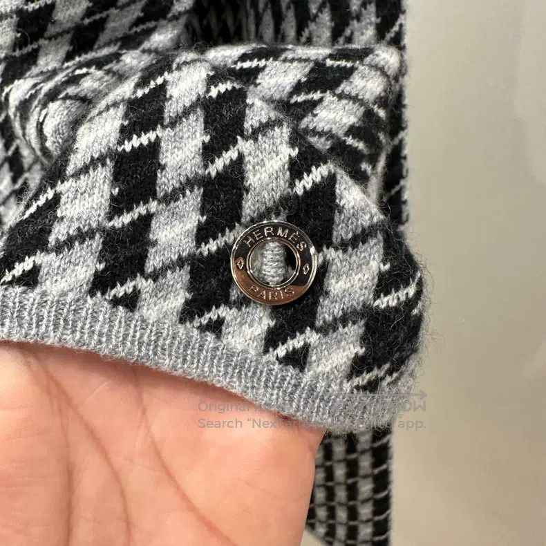 Hermes Hermes Herringbone Pure Cashmere Sweater Size XXS / US 00 / IT 34 - 6 Thumbnail