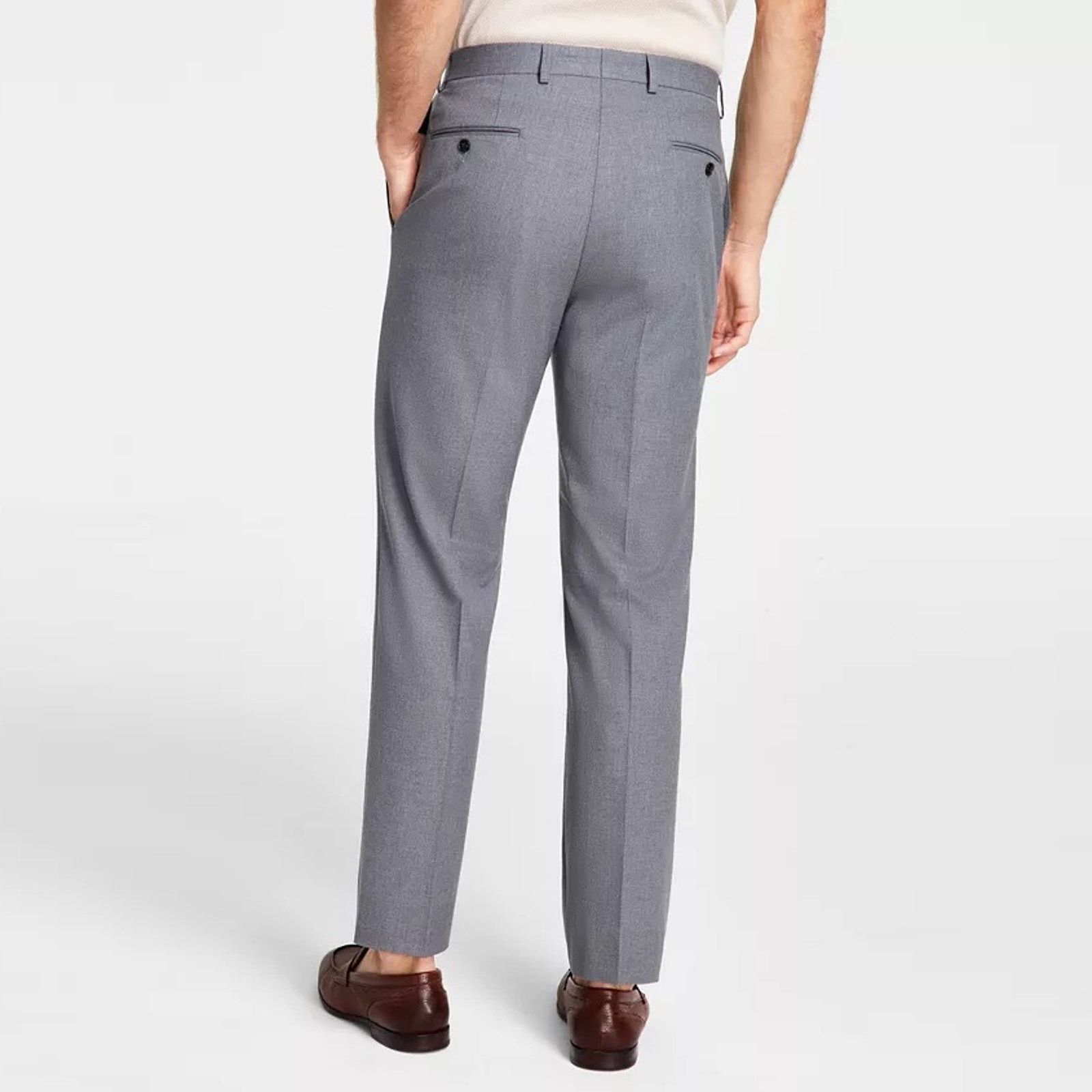 Michael Kors Michael Kors Men's Grey Classic Fit Dress Pants Size 42x36 Size US 42 / EU 58 - 2 Thumbnail