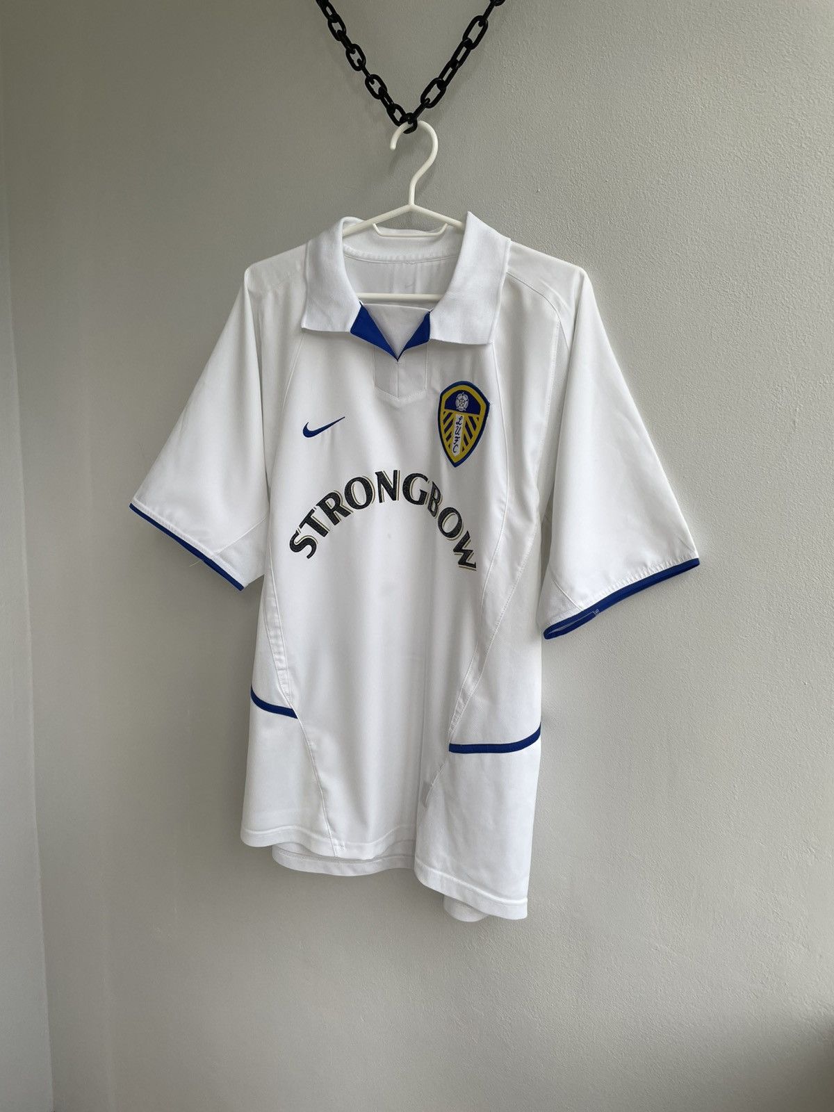 Nike Leeds United FC 2002 2003 Home Football Shirt Soccer Jersey Size US M / EU 48-50 / 2 - 2 Thumbnail