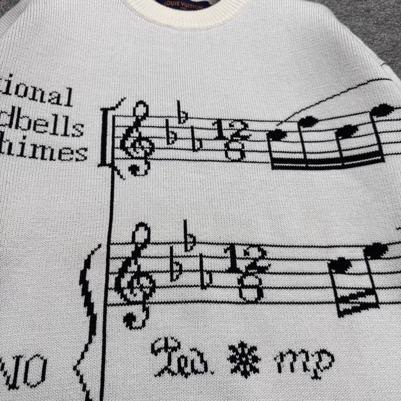 Louis Vuitton Louis Vuitton Music Sheet Wool Sweater Size US XS / EU 42 / 0 - 2 Thumbnail