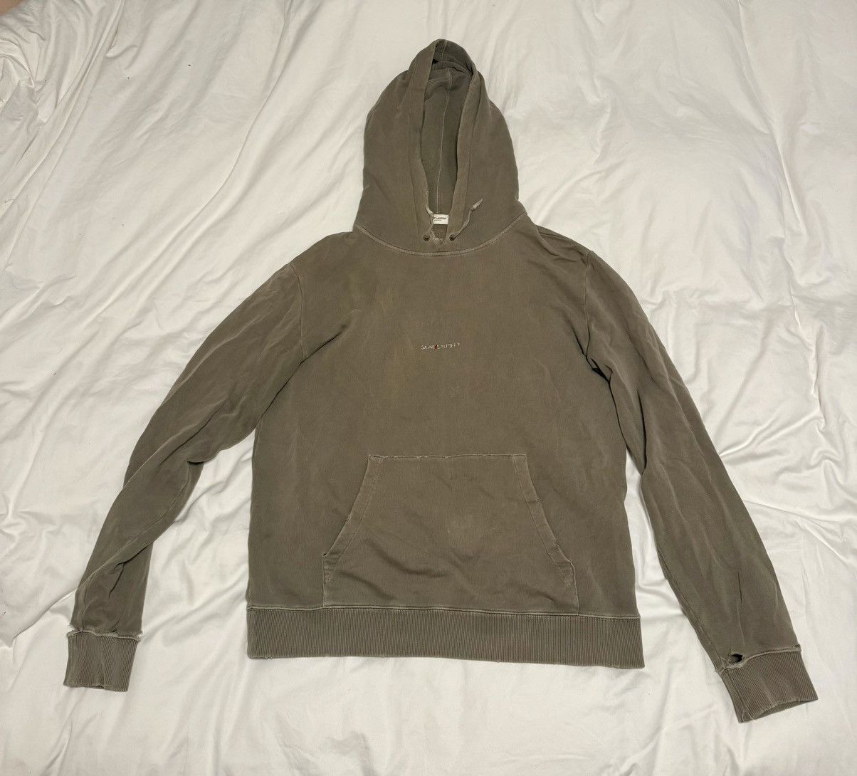 Saint Laurent Paris YSL Box Logo Hoodie Size US XL / EU 56 / 4 - 1 Thumbnail