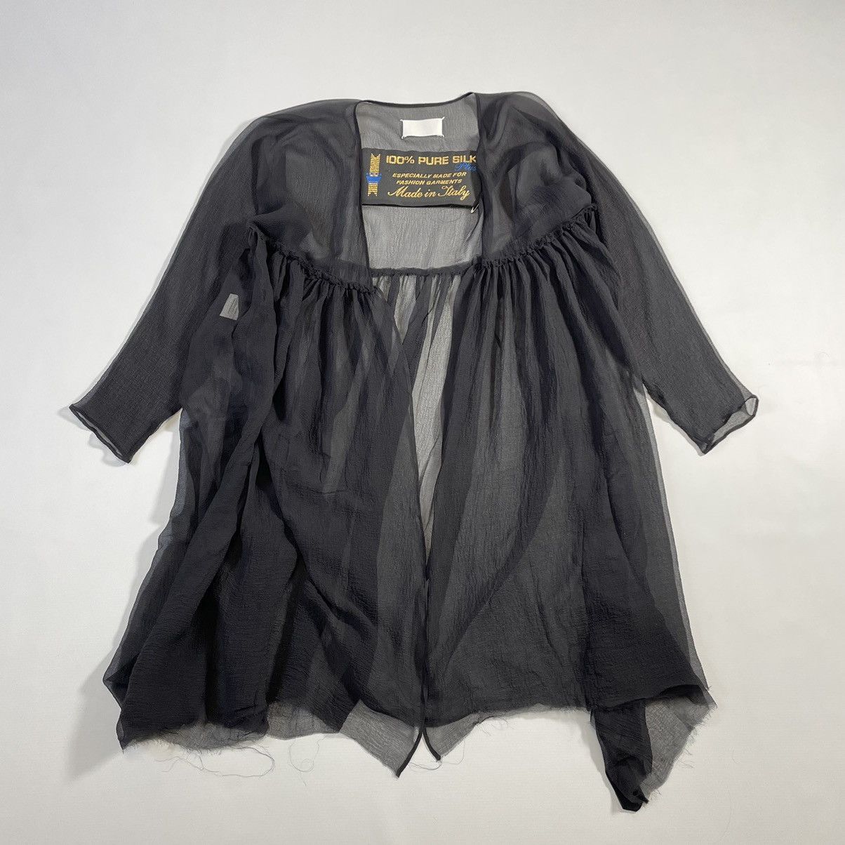 Maison Margiela A/W 04 Black Silk Voile Gown Size M / US 6-8 / IT 42-44 - 2 Thumbnail