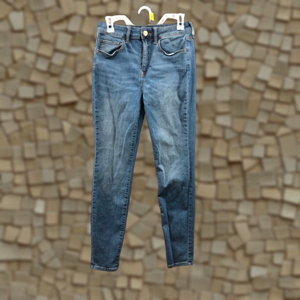 Vintage SO Jeans Skinny High Rise Jeans - 27x29 Blue Denim Juniors Size 11 Dark Wash Vintage? No (Adults Women) Size 32" / US 10 / IT 46 - 1 Thumbnail