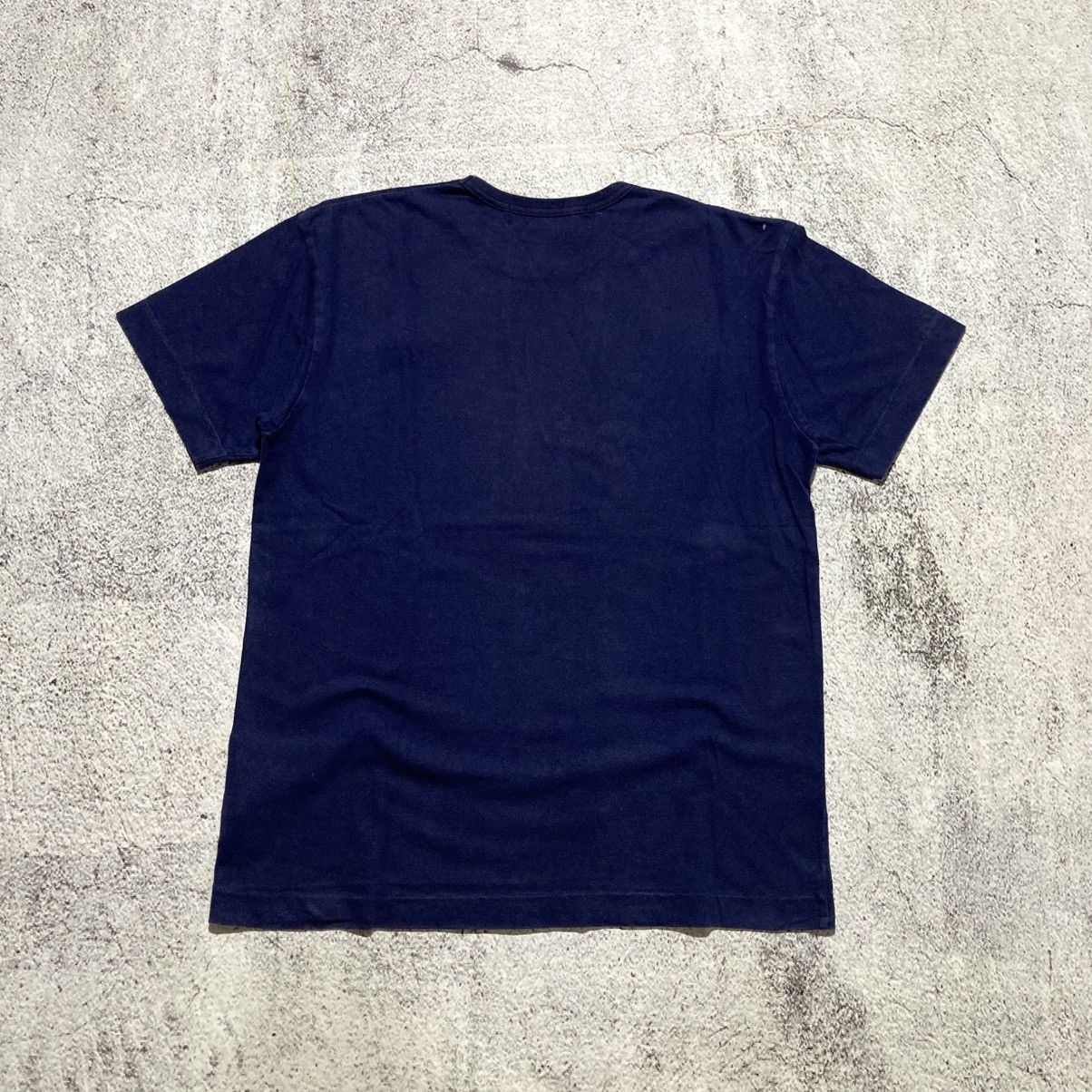 Comme des Garcons PLAY 🇯🇵AD 2019 Comme Des Garcons Play Double Heart Patch Tee Navy Size US M / EU 48-50 / 2 - 10 Thumbnail