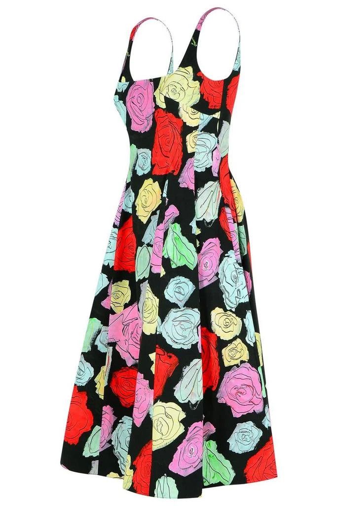 Marni o1f1d3z0326 Fantasia Floral Midi Dress in Multicolor Size S / US 4 / IT 40 - 3 Thumbnail