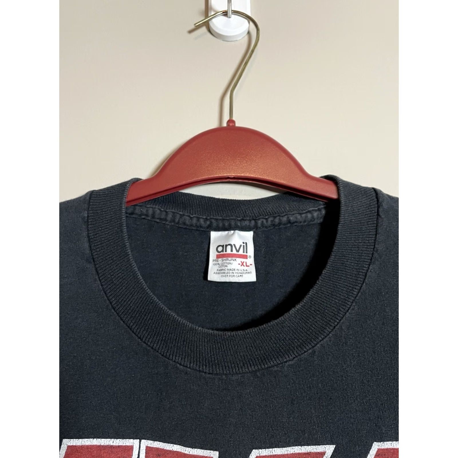 Anvil VINTAGE KISS Tour T-Shirt XL Black USA Made 90s Band Anvil Shirt Mens Size US XL / EU 56 / 4 - 6 Thumbnail