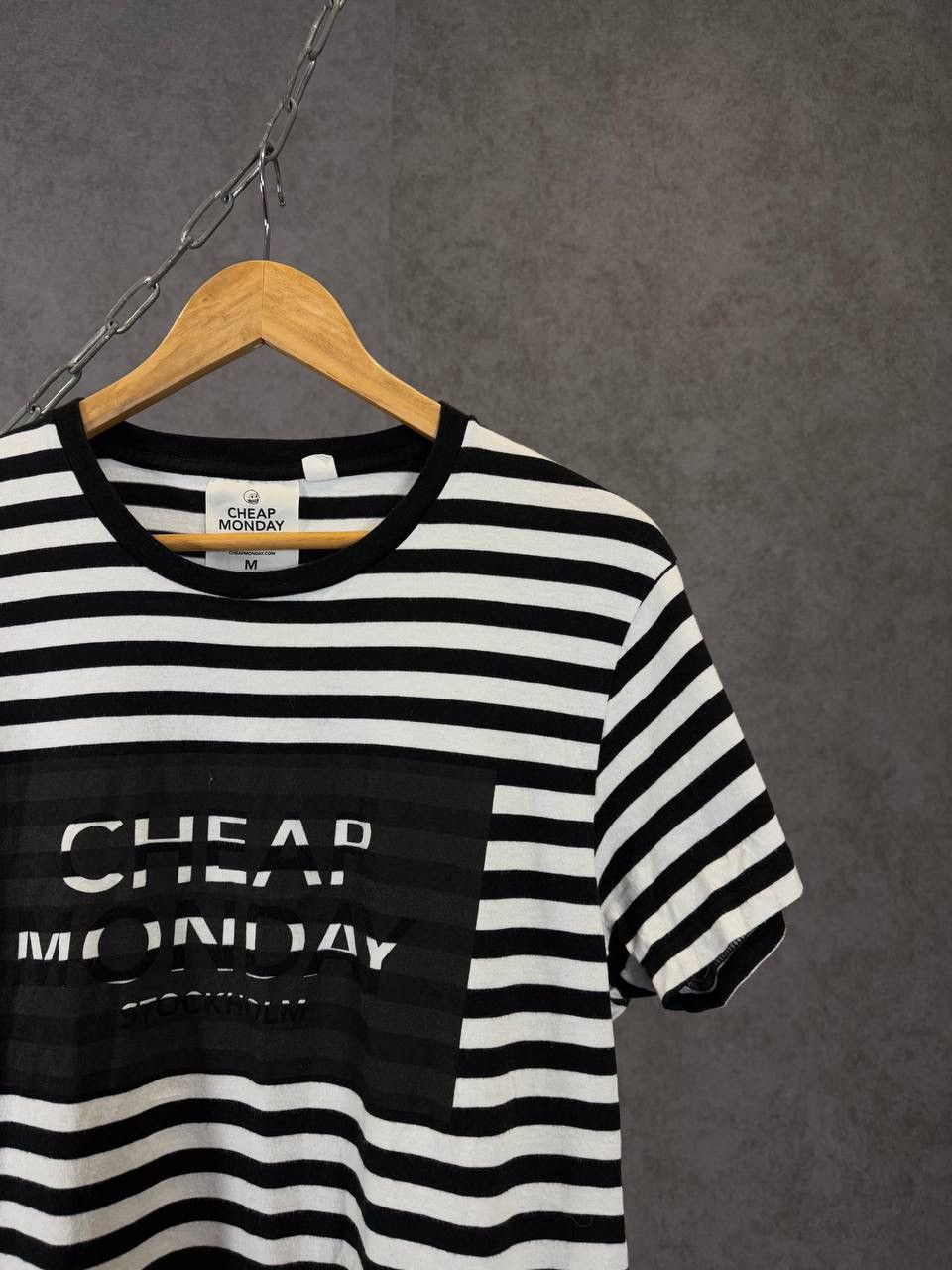 Cheap Monday × Designer Cheap Monday designer big center logo striped tee Size US M / EU 48-50 / 2 - 2 Thumbnail
