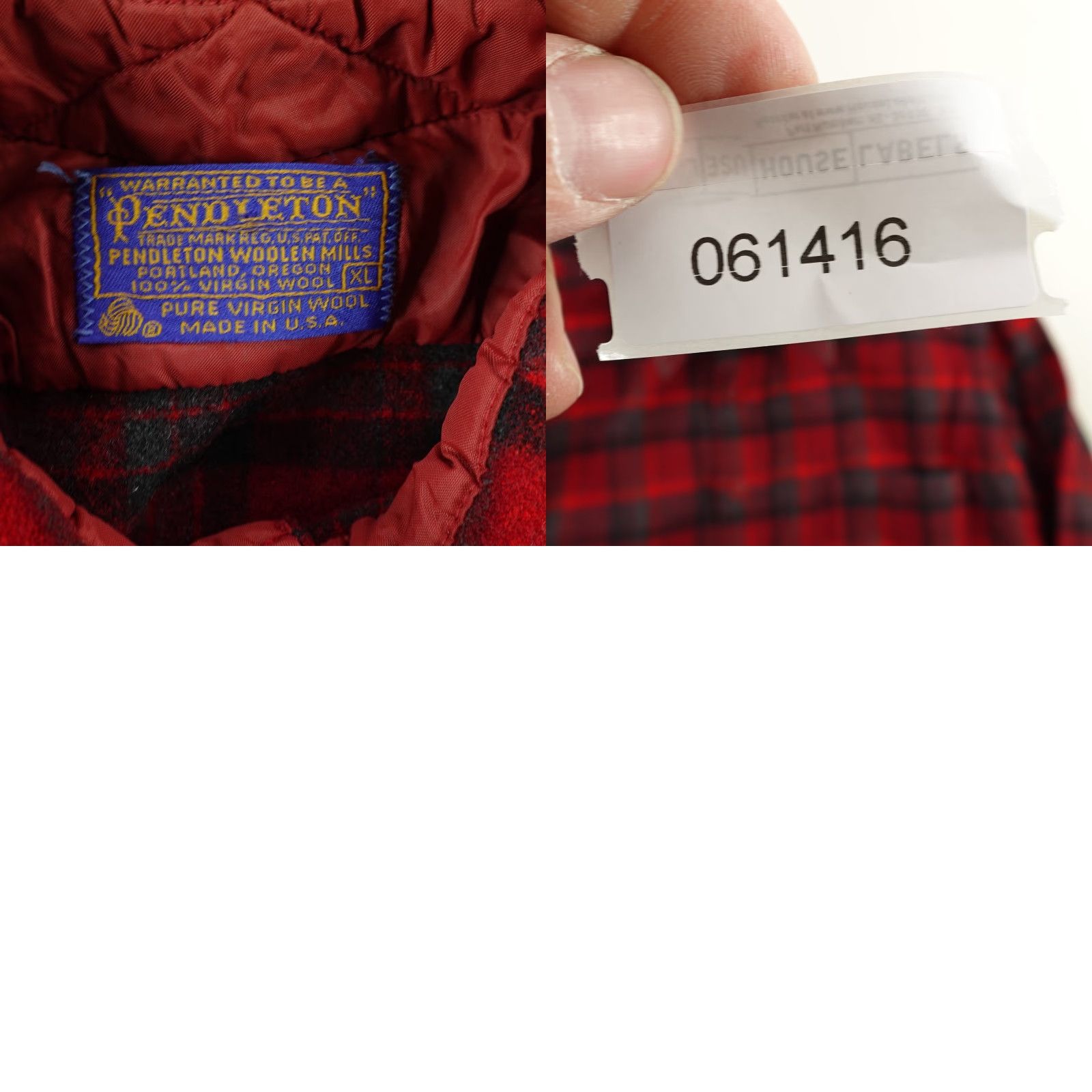 Pendleton VINTAGE Pendleton Shirt Mens XL Red Gray Wool Plaid Flannel Lodge Button Up 70s Size US XL / EU 56 / 4 - 8 Thumbnail