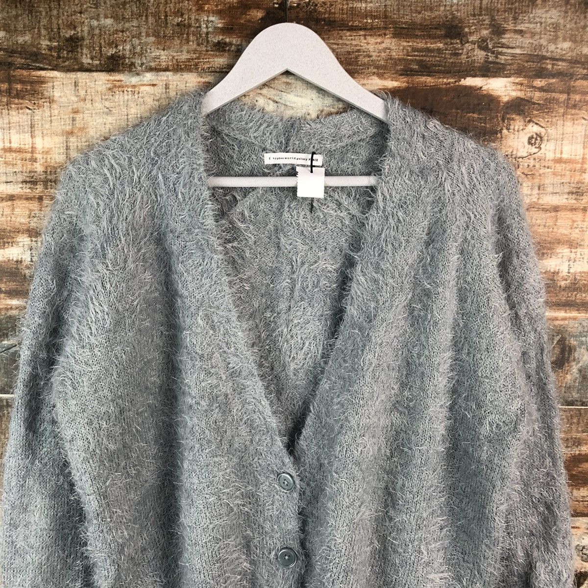 Japanese Brand DL Hyper World Gallery Gray Mohair Cardigan Knitwear #C372 Size M / US 6-8 / IT 42-44 - 5 Thumbnail